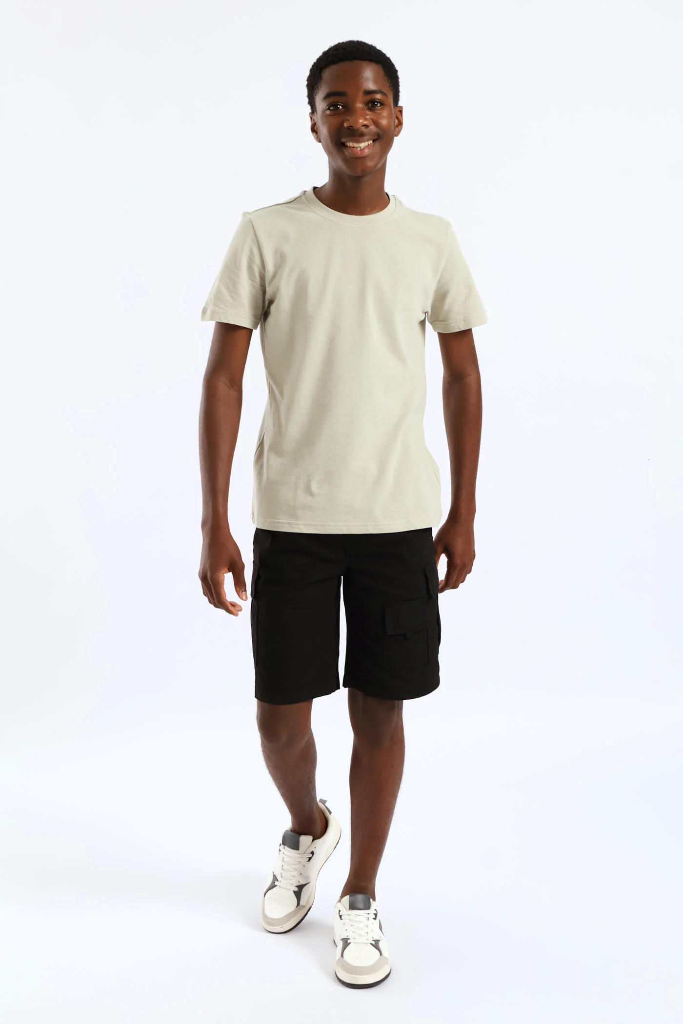 Boys Ripstop Cargo Short - Black - Image 6