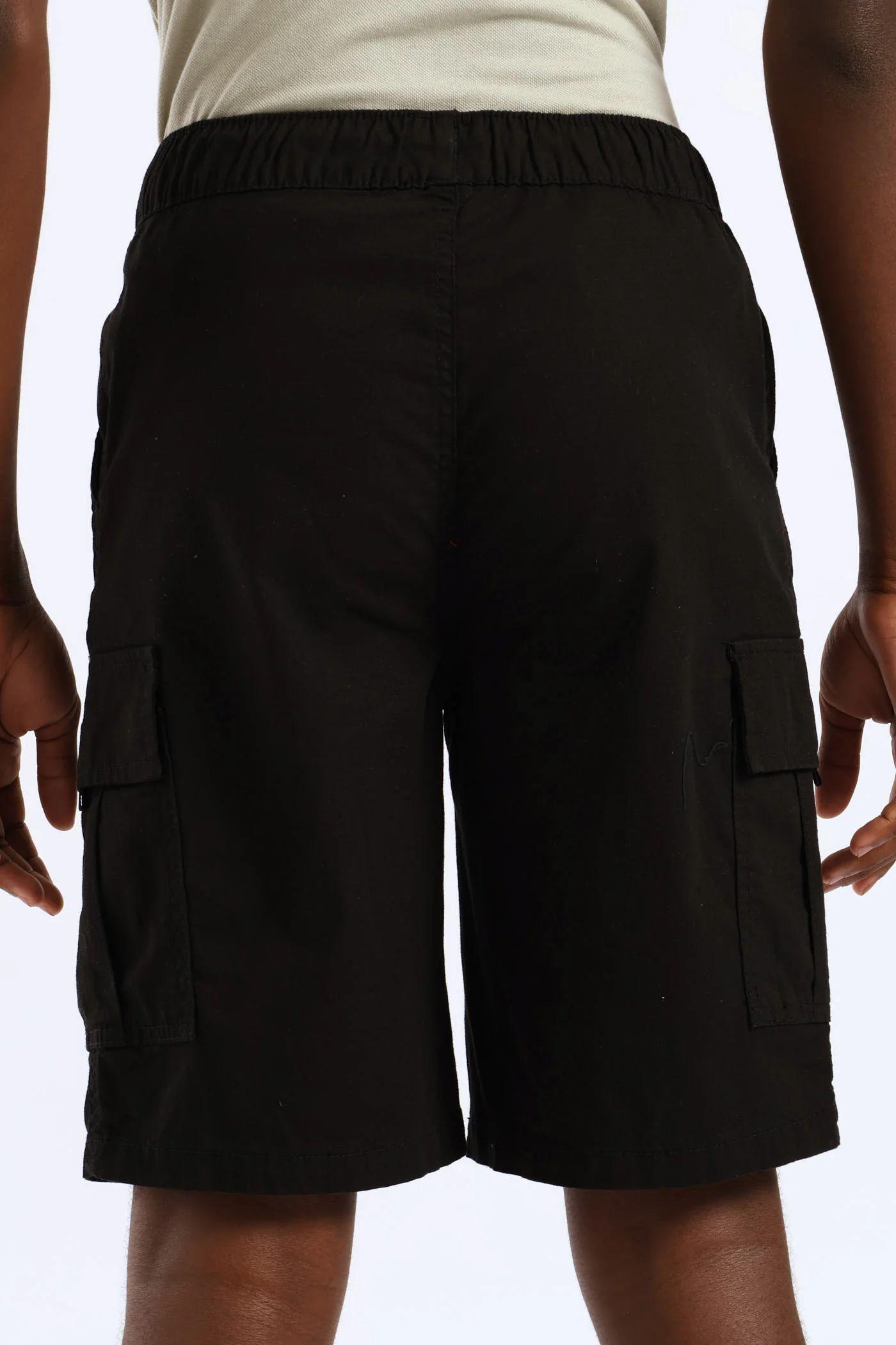 Boys Ripstop Cargo Short - Black - Image 9