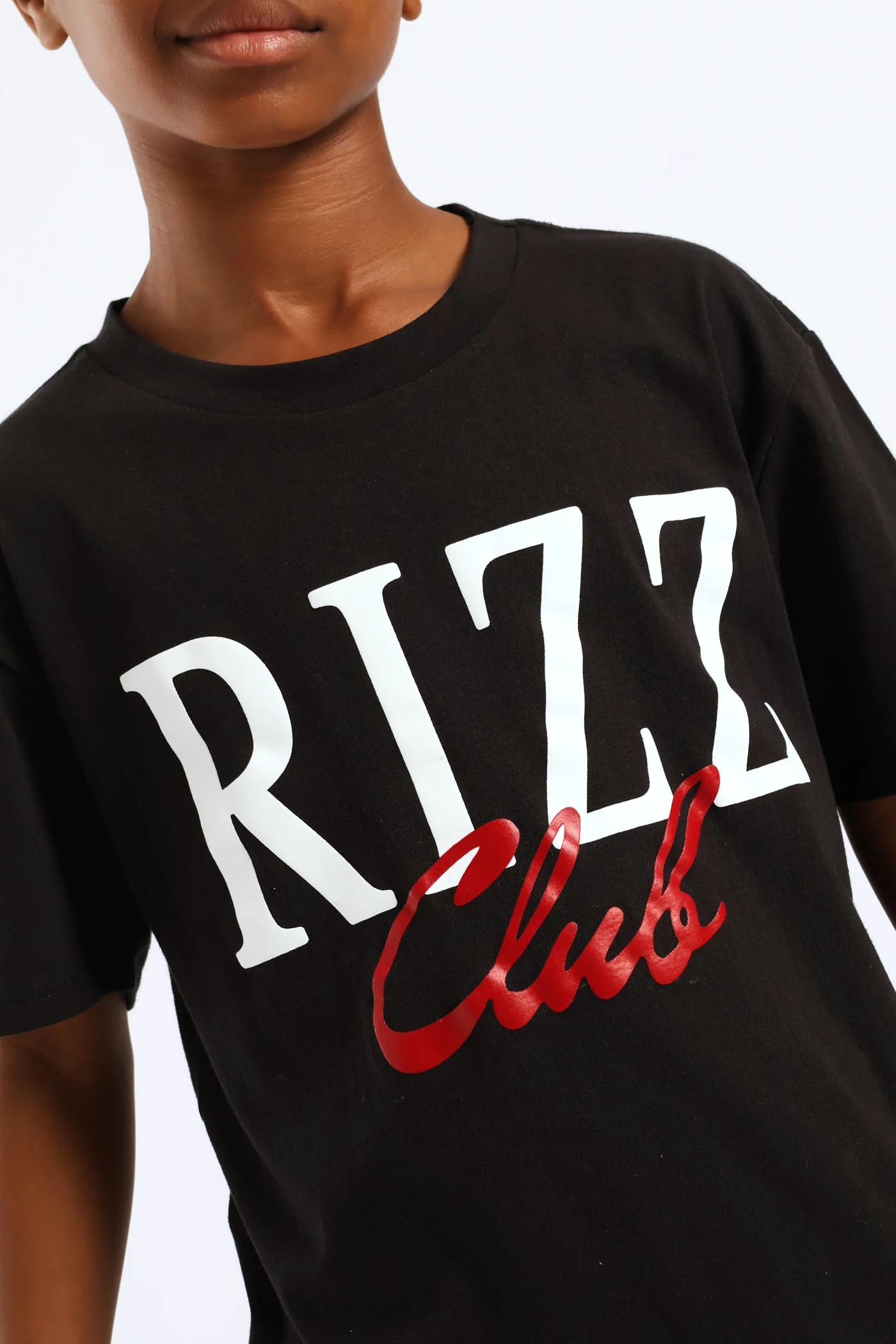 Boys Rizz Club T-Shirt - Black - Image 2