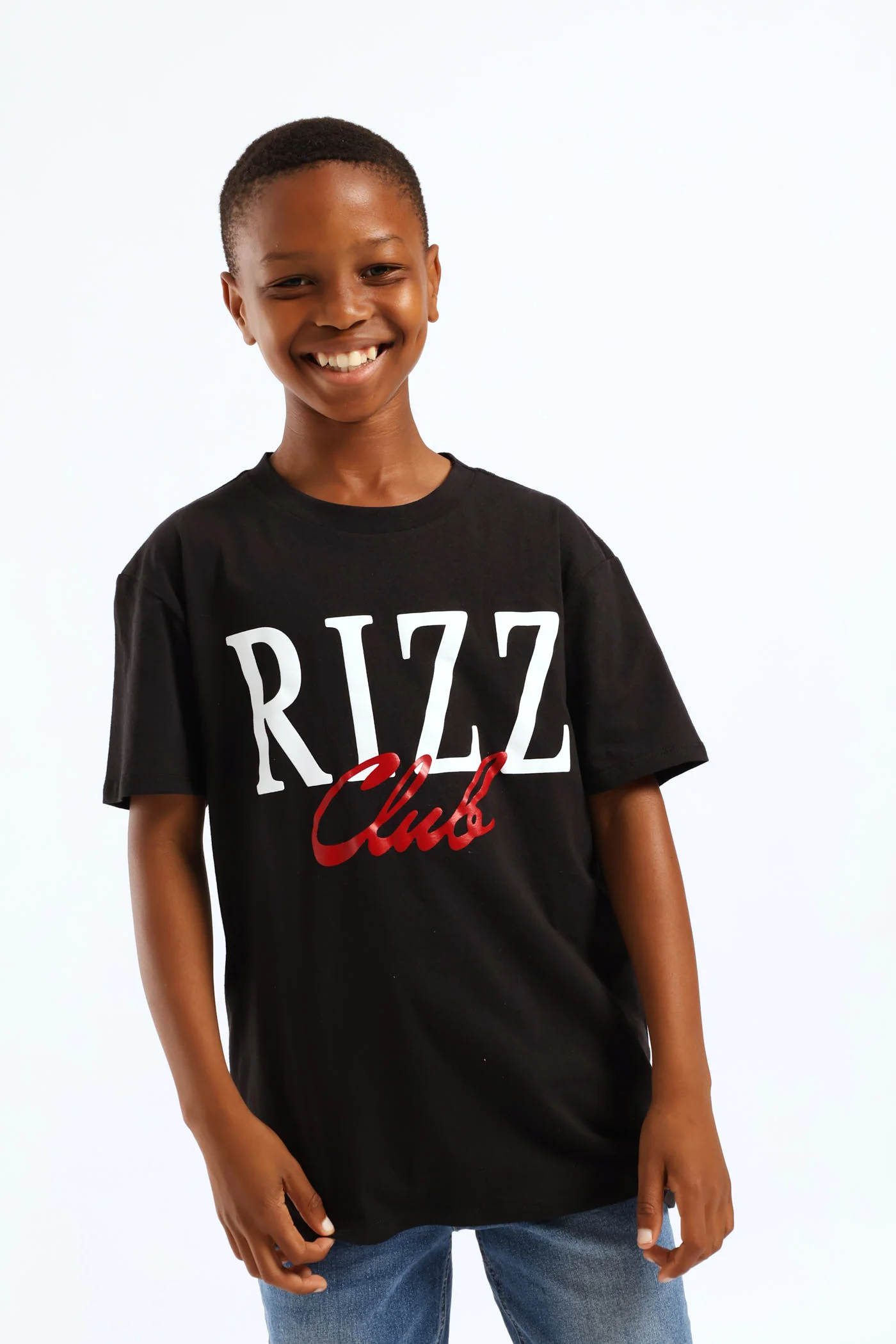 Boys Rizz Club T-Shirt - Black - Image 3