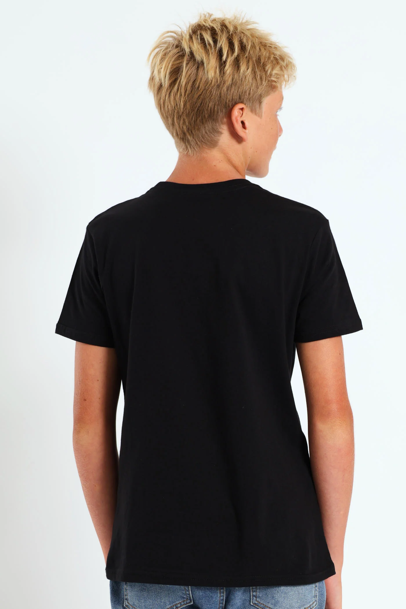 Boys Ronaldo 7 Tee - Black - Image 3