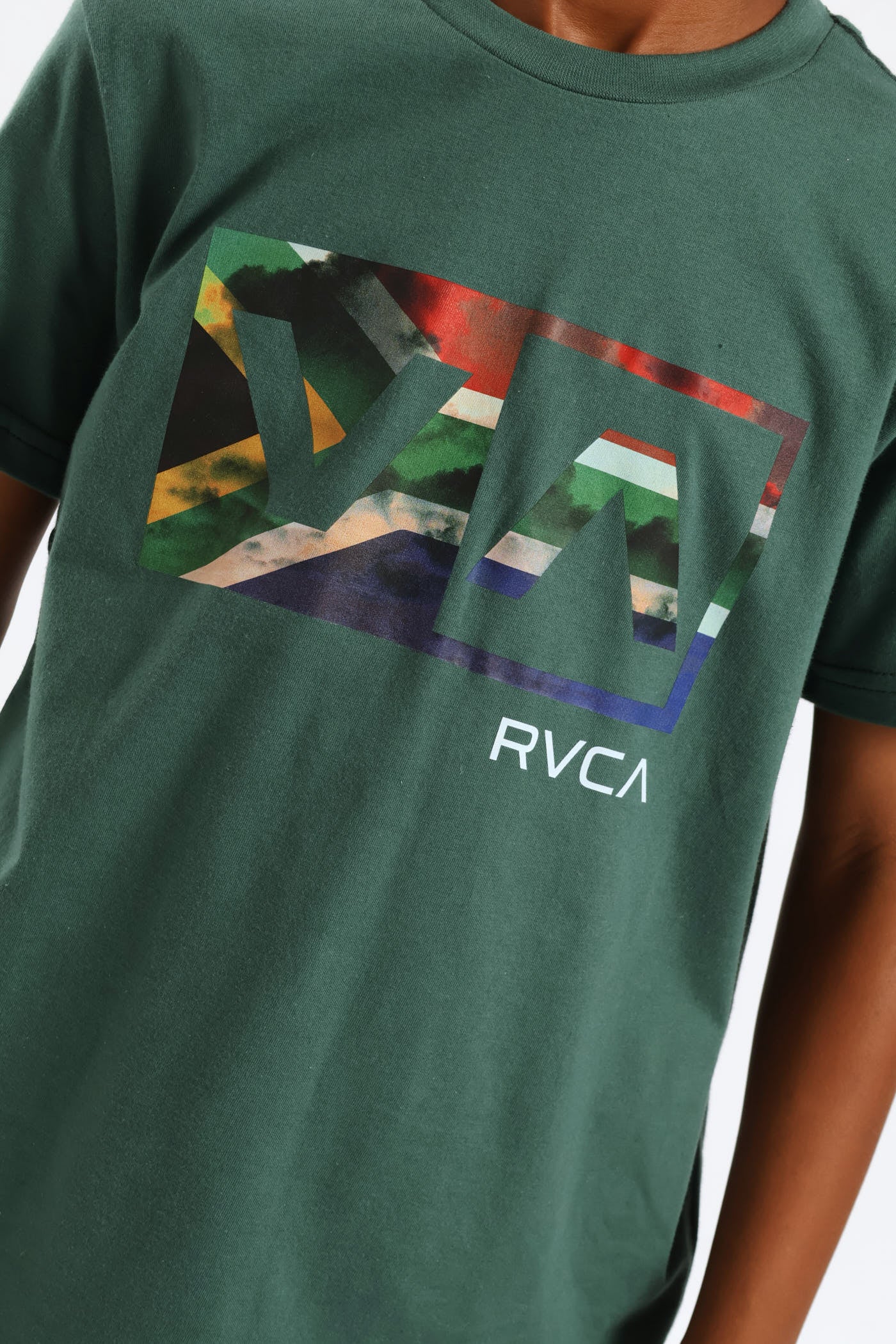 Boys Sa Flag Tee - Green - Image 2