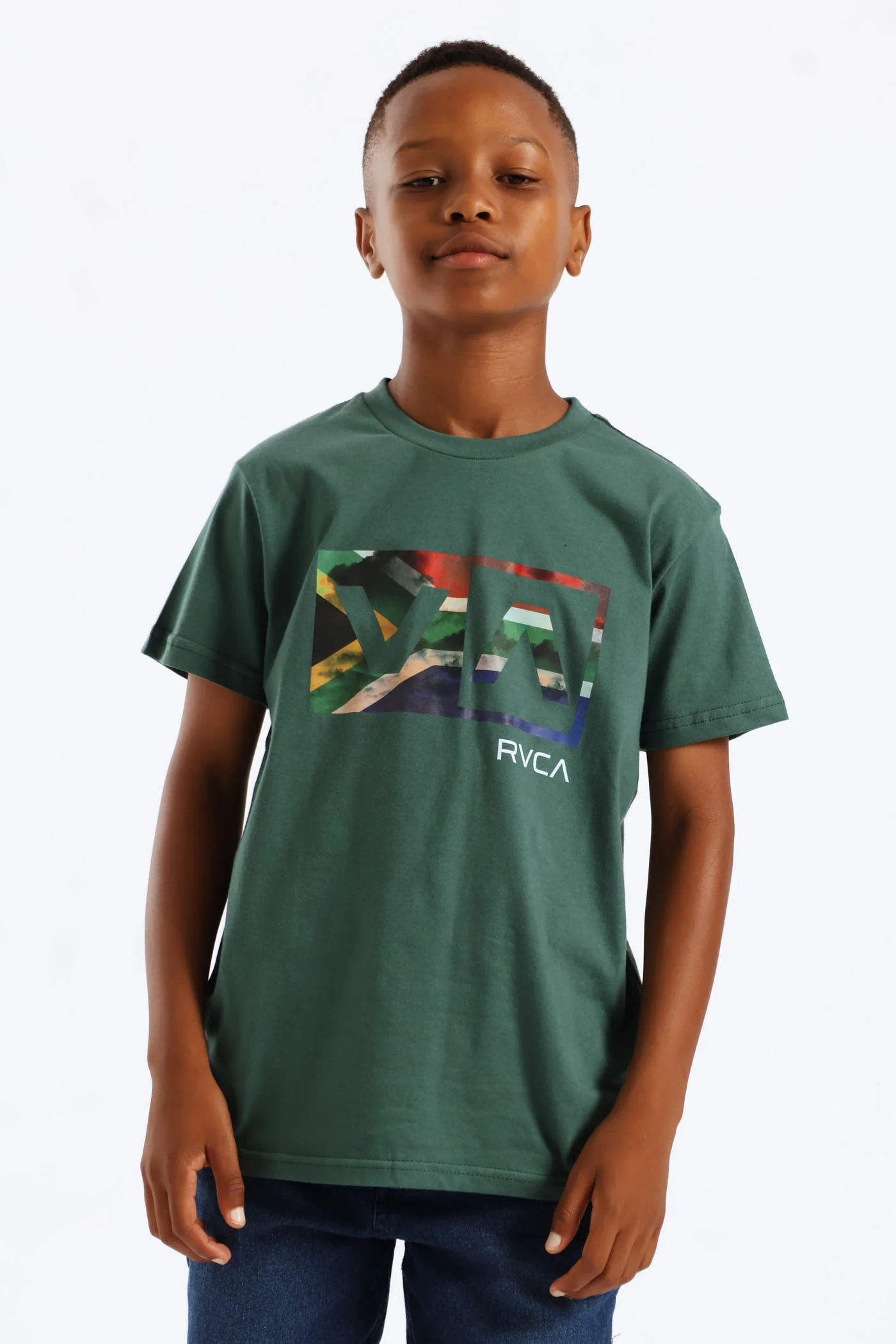 Boys Sa Flag Tee - Green - Image 4