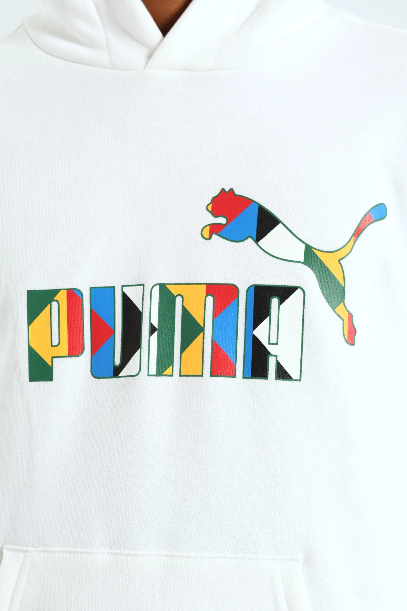 Boys SA Unite Fleece Hoodie  - White - Image 3