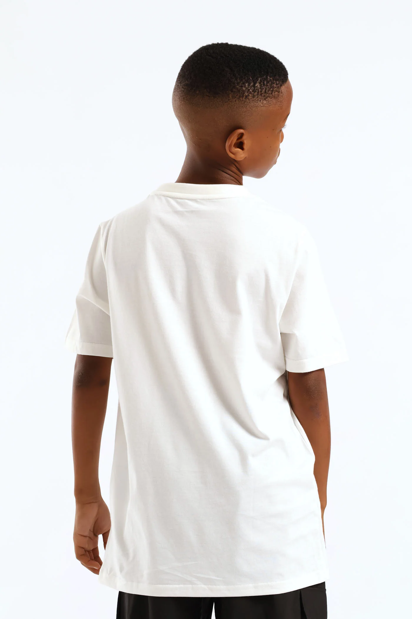 Boys Shoe Print Tee - White - Image 4