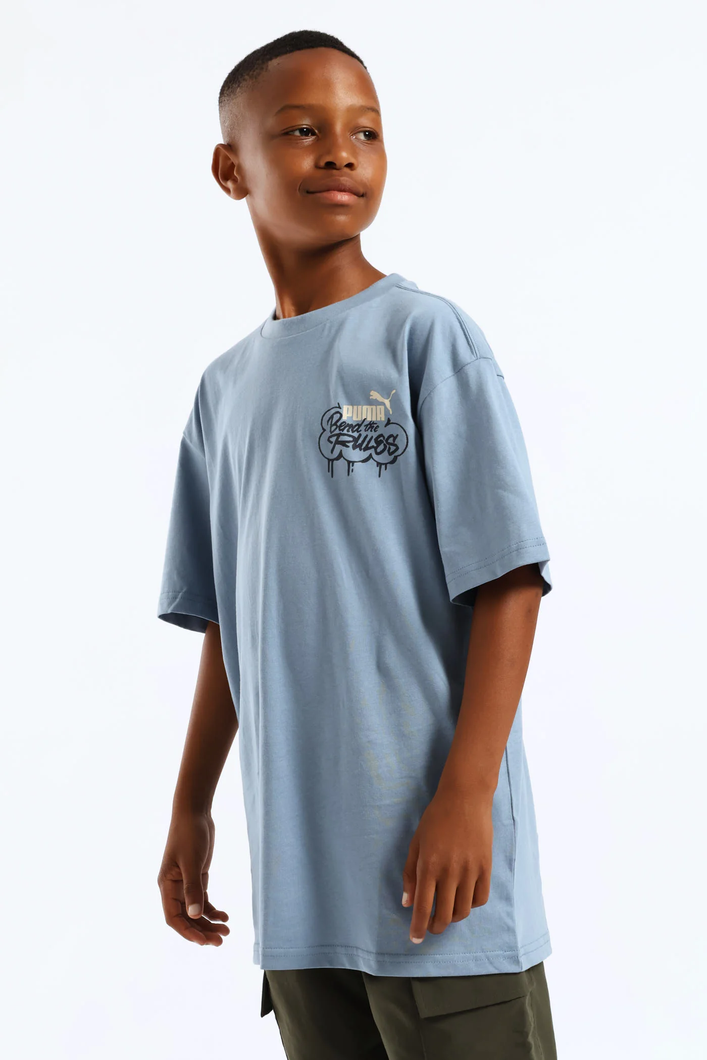 Boys Skate Back Print Tee - Blue - Image 4