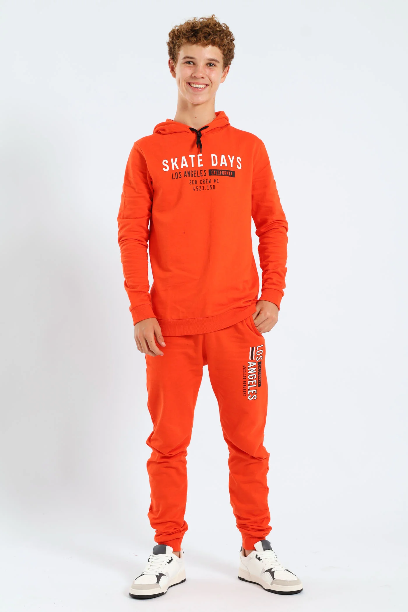 Boys Skate Days Hoody - Orange - Image 4