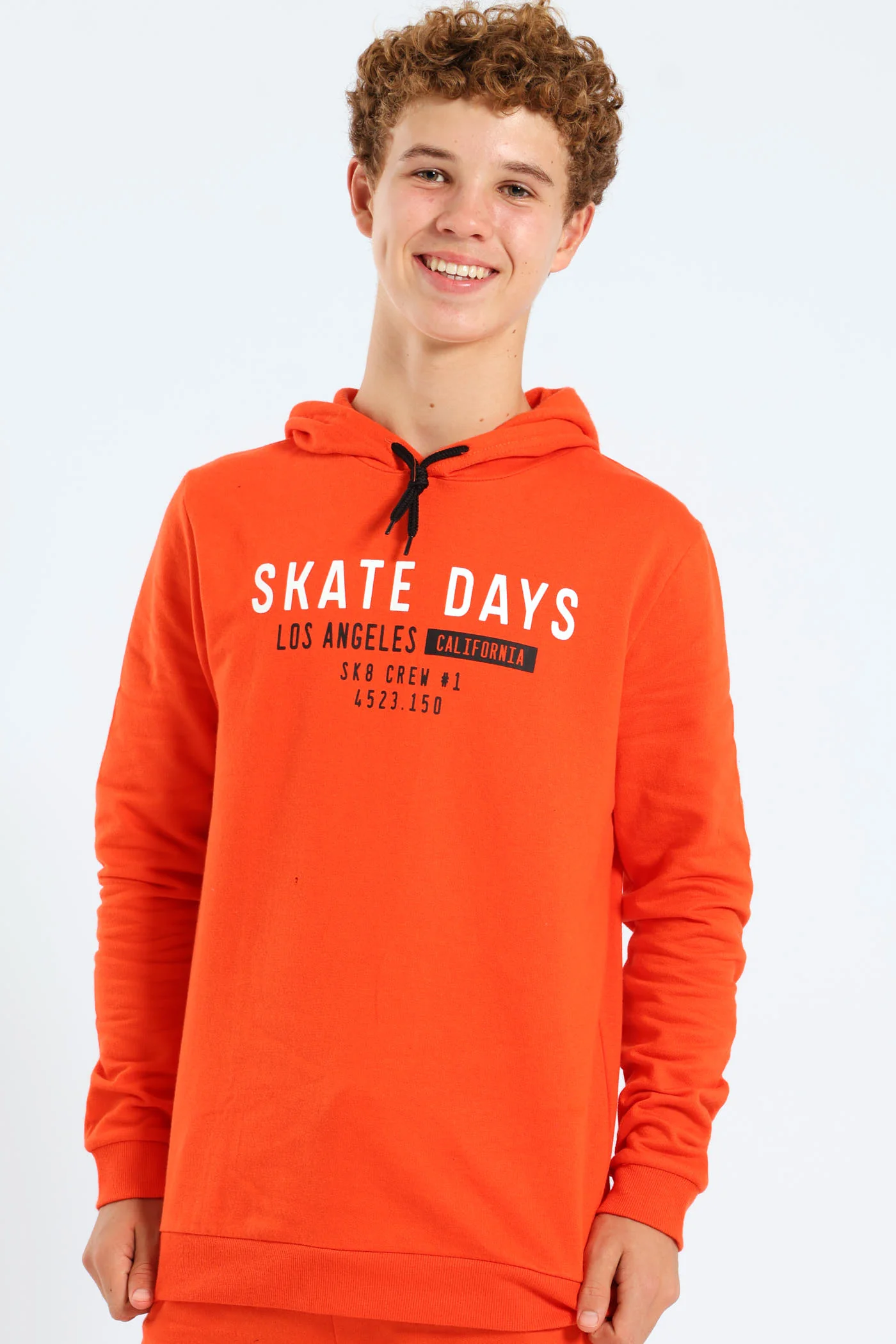 Boys Skate Days Hoody - Orange - Image 5