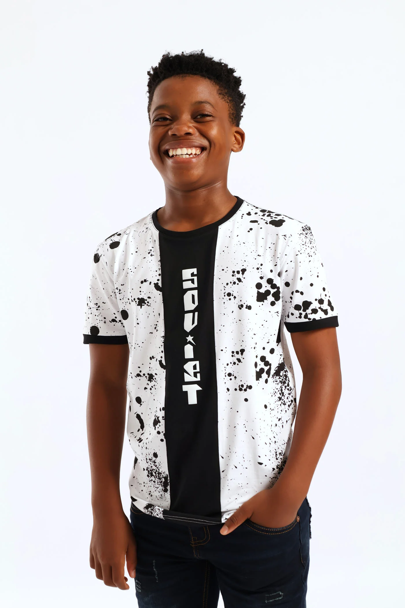 Boys Skill Print T-Shirt - White - Image 3