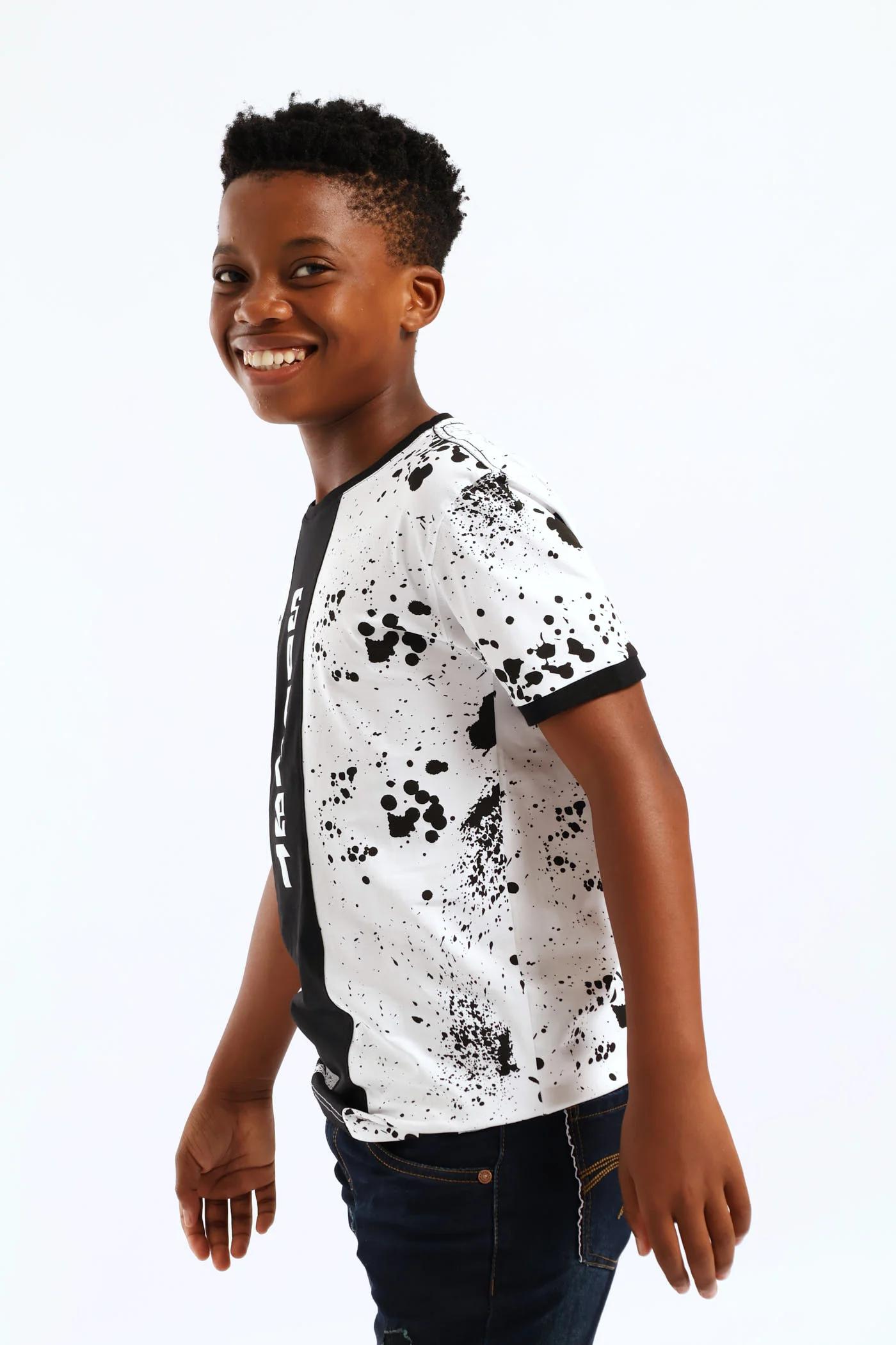 Boys Skill Print T-Shirt - White - Image 4