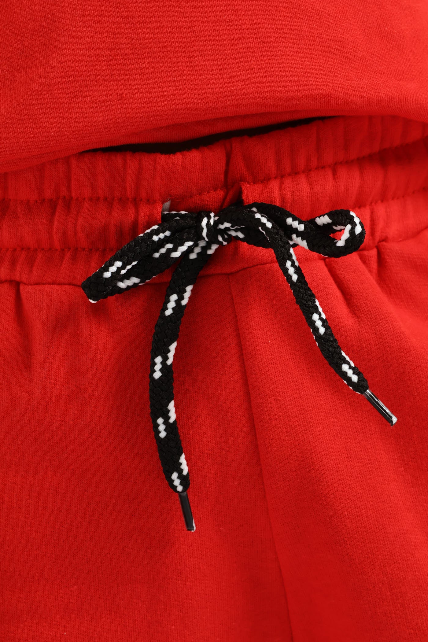 Boys Slogan Fleece Short - Red - Image 5