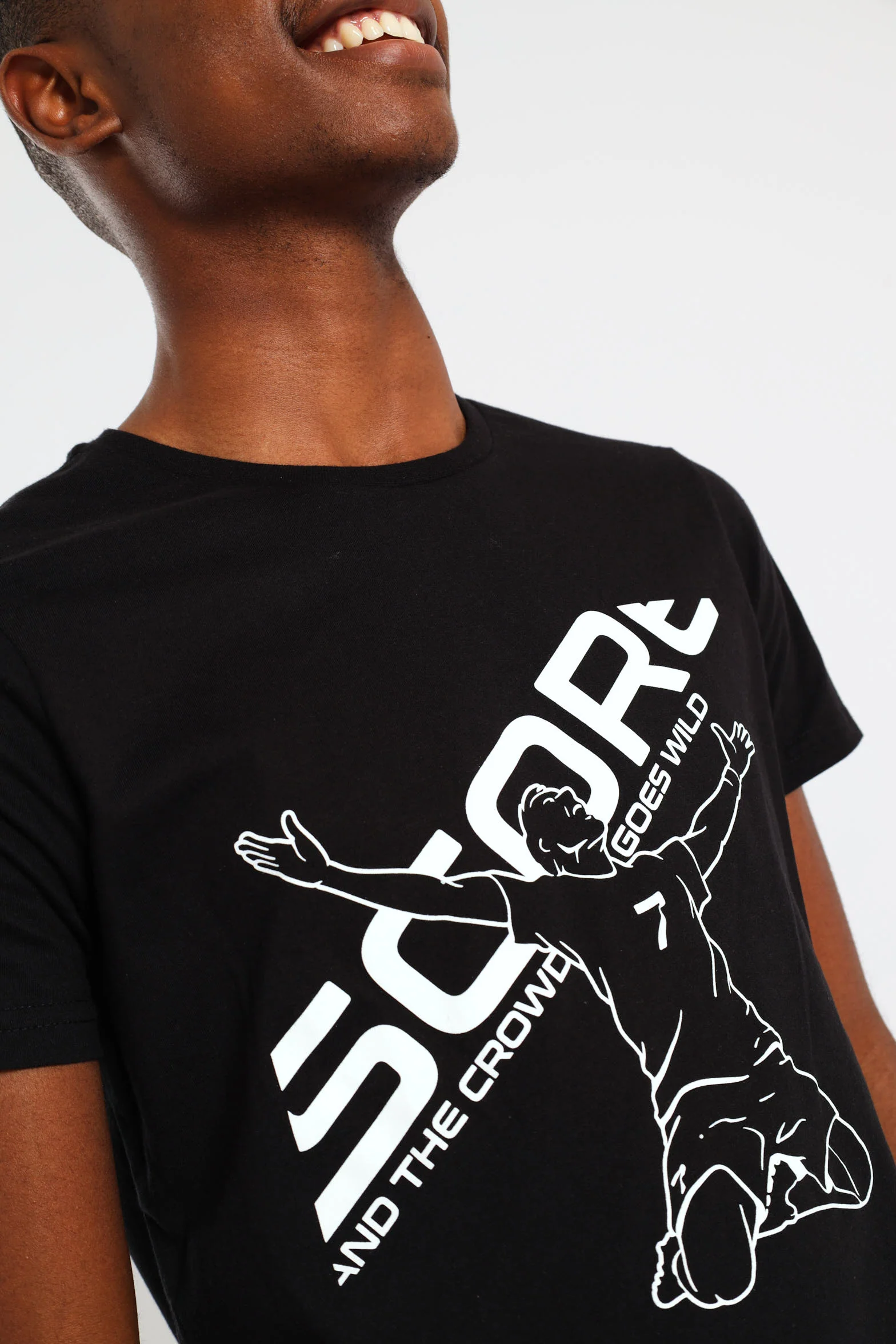 Boys Soccer Celebrate Printed Tee - Black - Image 2