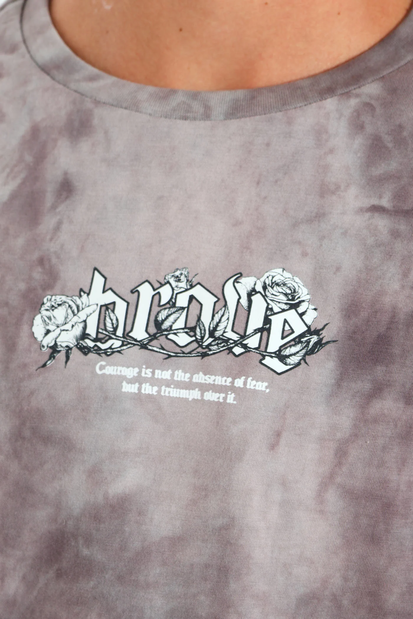 Boys Spectre Dye Brave Front & Back Tee - Grey - Image 4