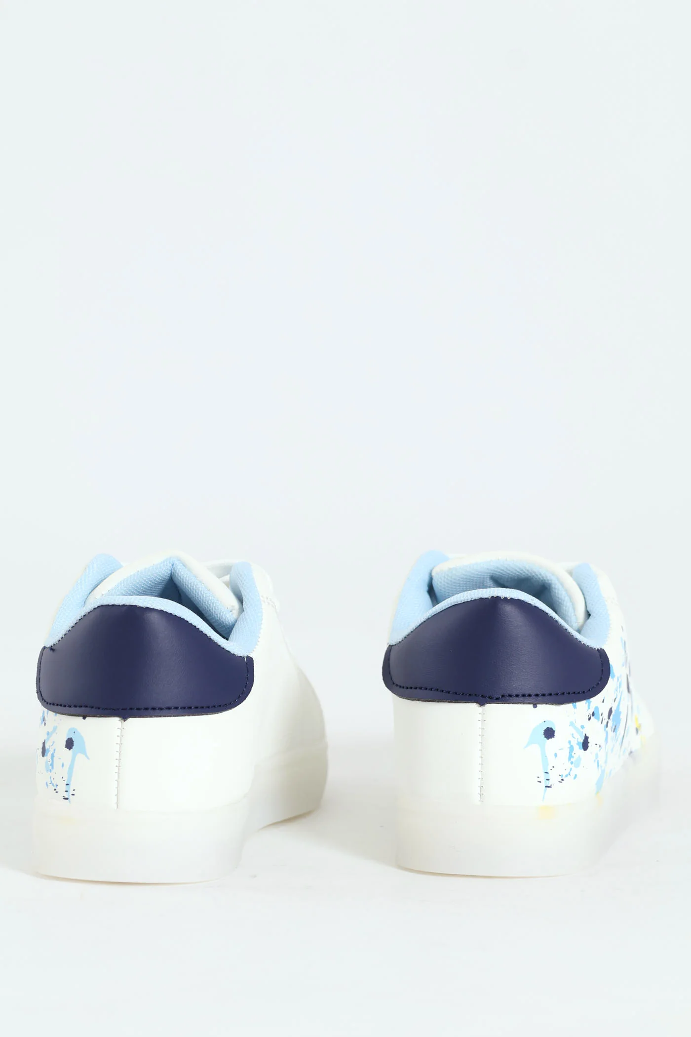 Boys Splatter Light-Up Sneaker - White - Image 2