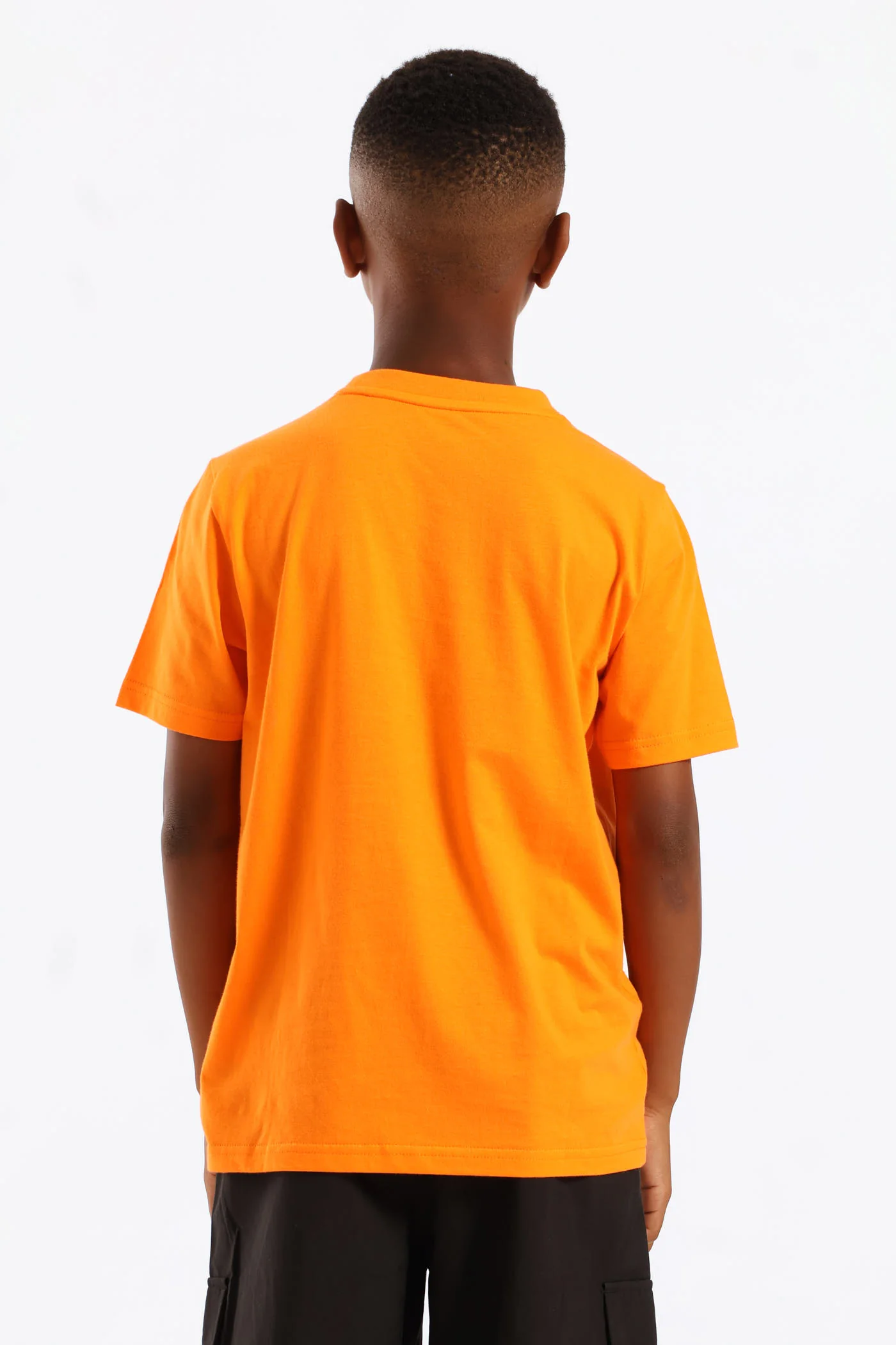 Boys Split Frame Cat Tee - Orange - Image 5