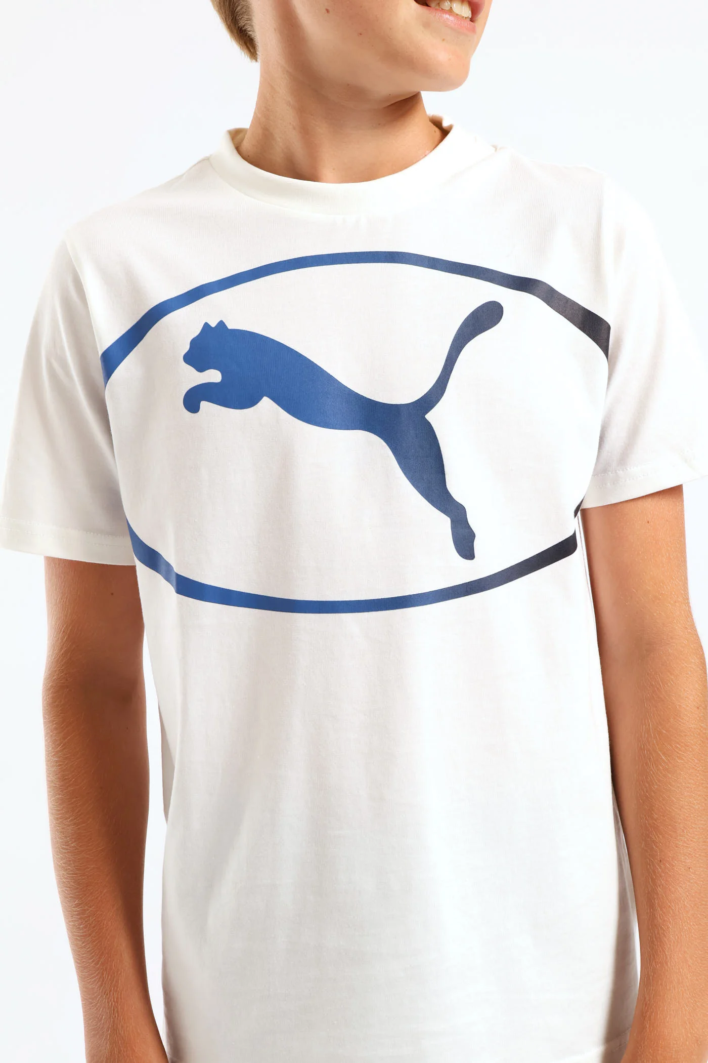 Boys Sport Tee - White - Image 2