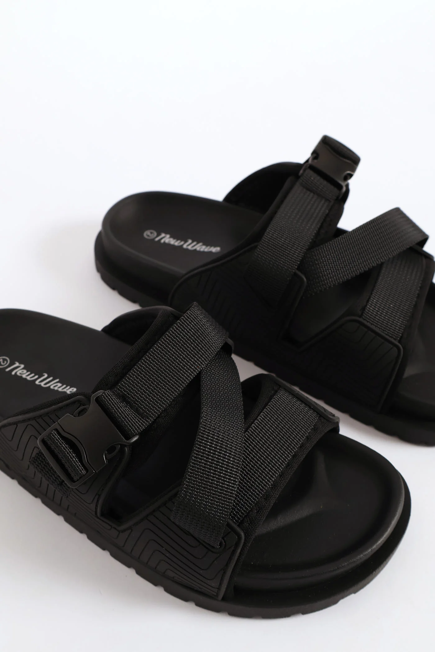 Boys Strap Utility Slide - Black - Image 2