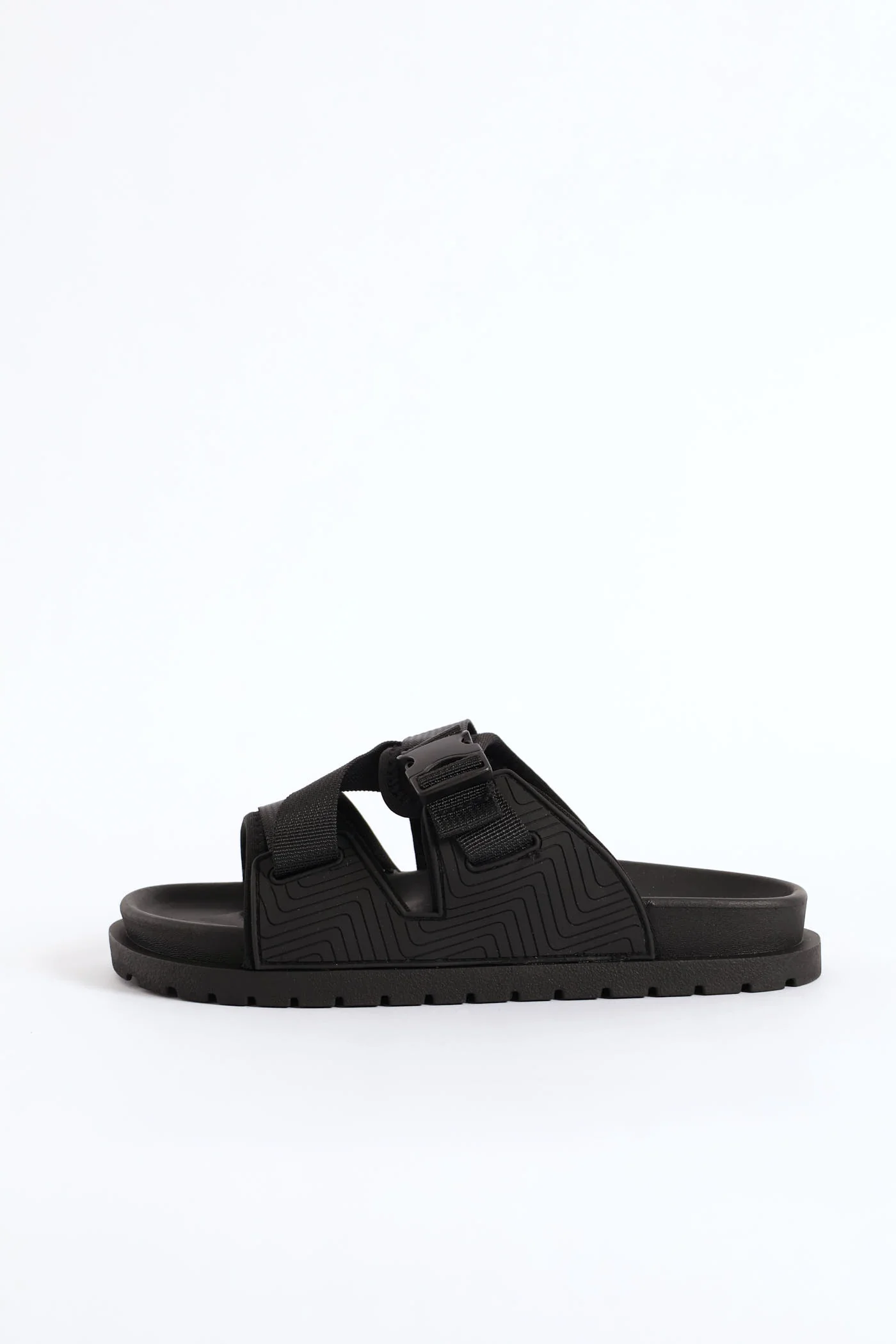 Boys Strap Utility Slide - Black - Image 4