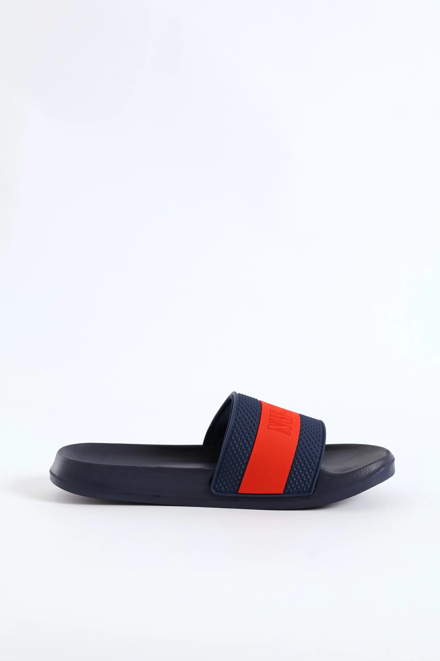 Boys Stripe Pool Slide - Navy/Red - Image 3