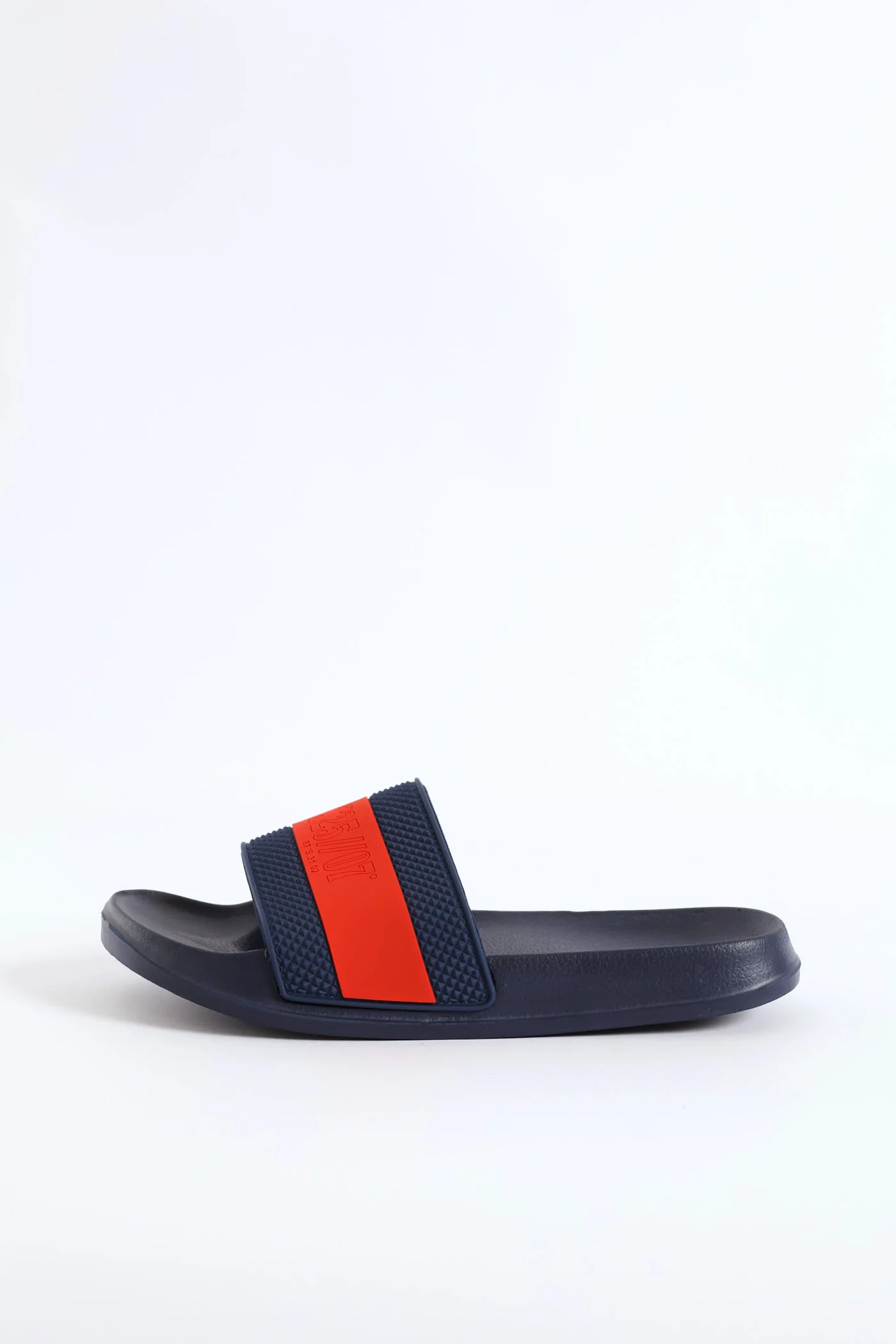 Boys Stripe Pool Slide - Navy/Red - Image 4