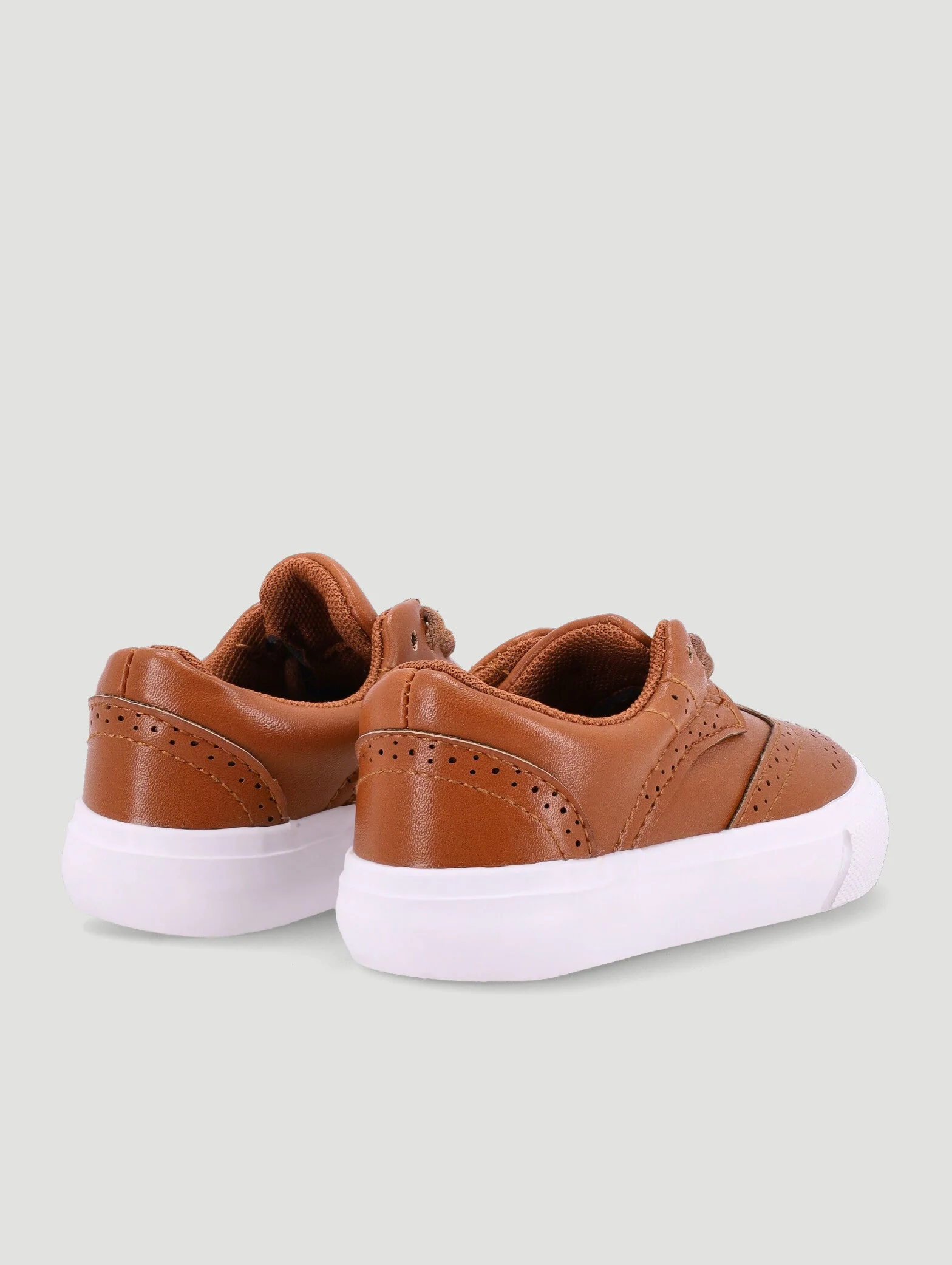 Keedo Boys Tan Brogue Smart Lace Up Occasion Shoe - Image 2