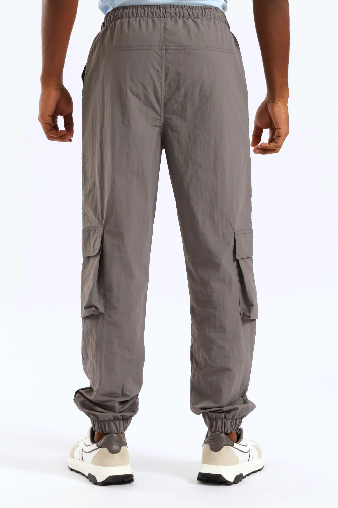 Boys Taslon Cargo Jogger - Grey - Image 4