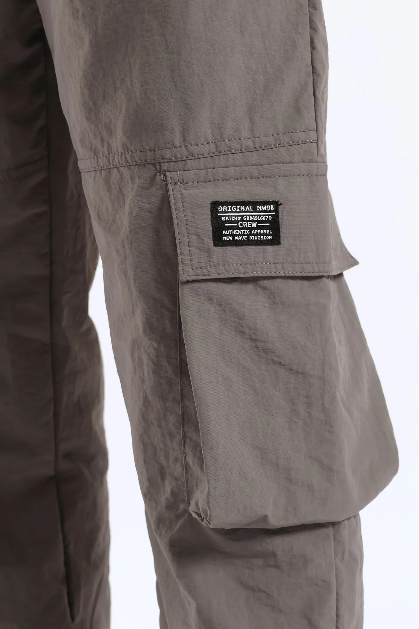 Boys Taslon Cargo Jogger - Grey - Image 5