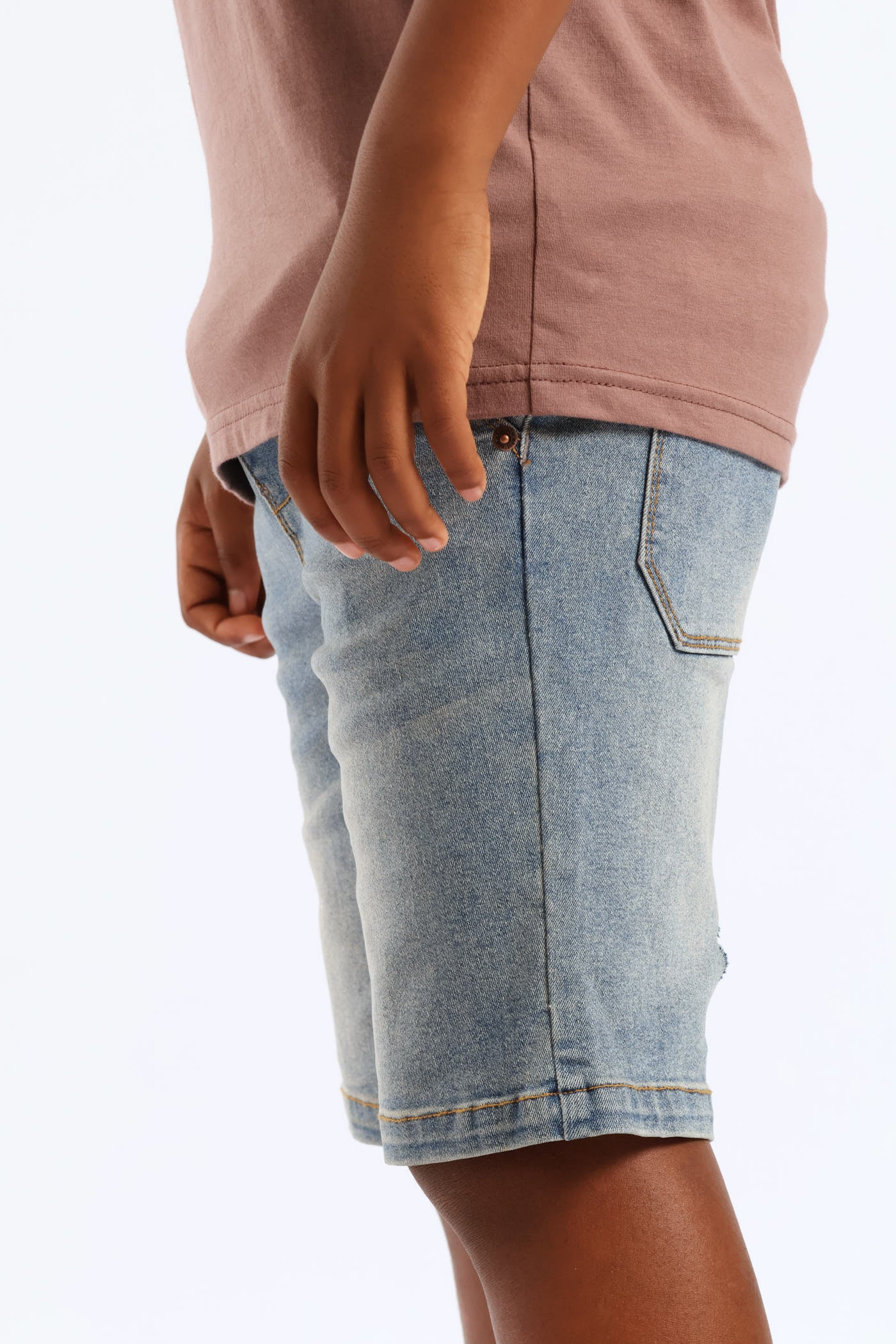 Boys Tea Stain Pull On Walkshort - Blue - Image 3