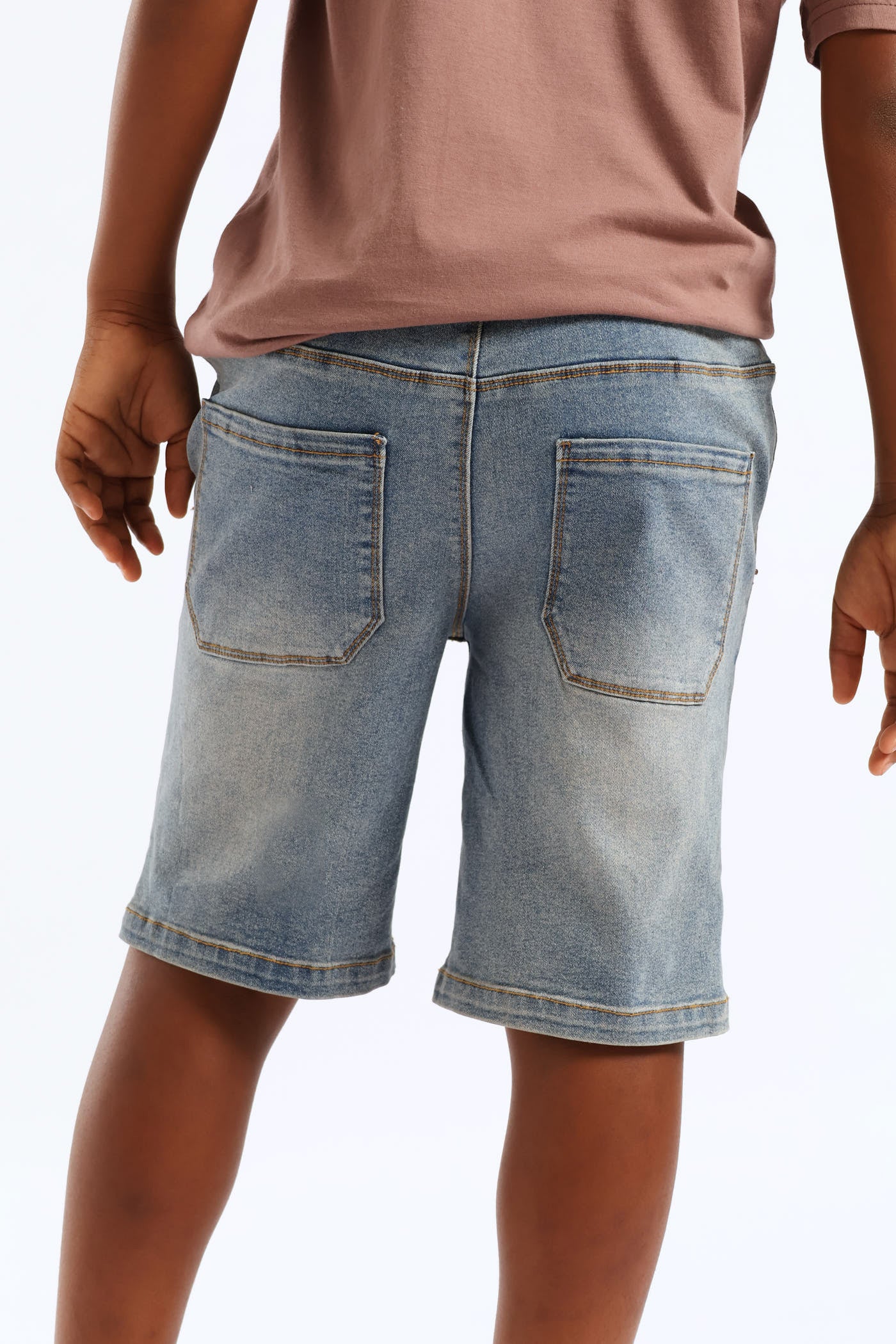 Boys Tea Stain Pull On Walkshort - Blue - Image 4