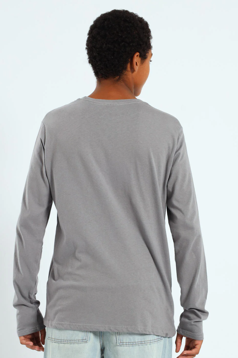 Boys Teddy Crown Long Sleeve Tee - Grey - Image 3