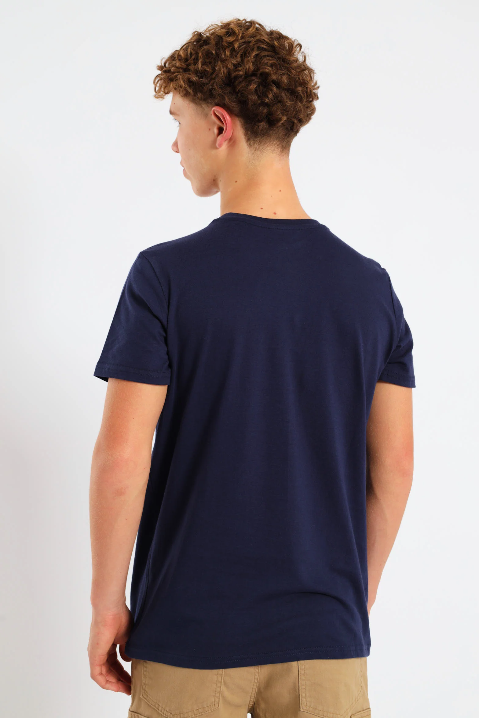 Boys Teddy Printed Tshirt - Navy - Image 2