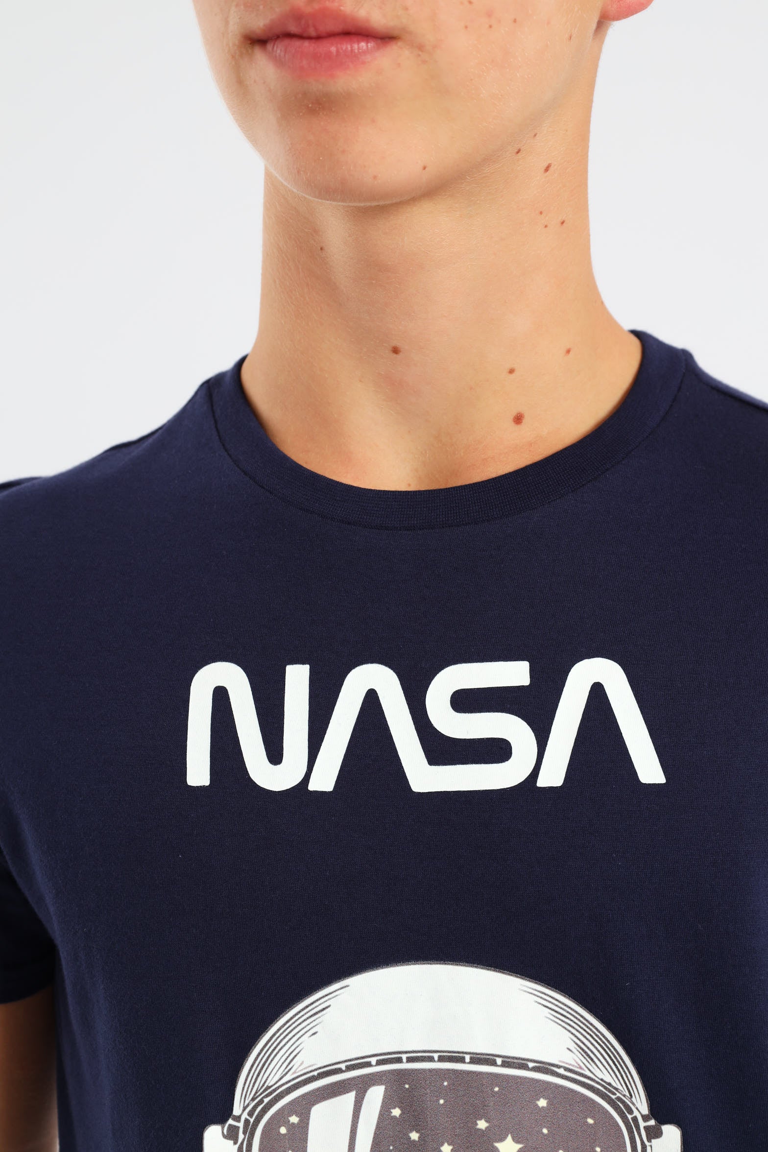 Boys Teddy Printed Tshirt - Navy - Image 4