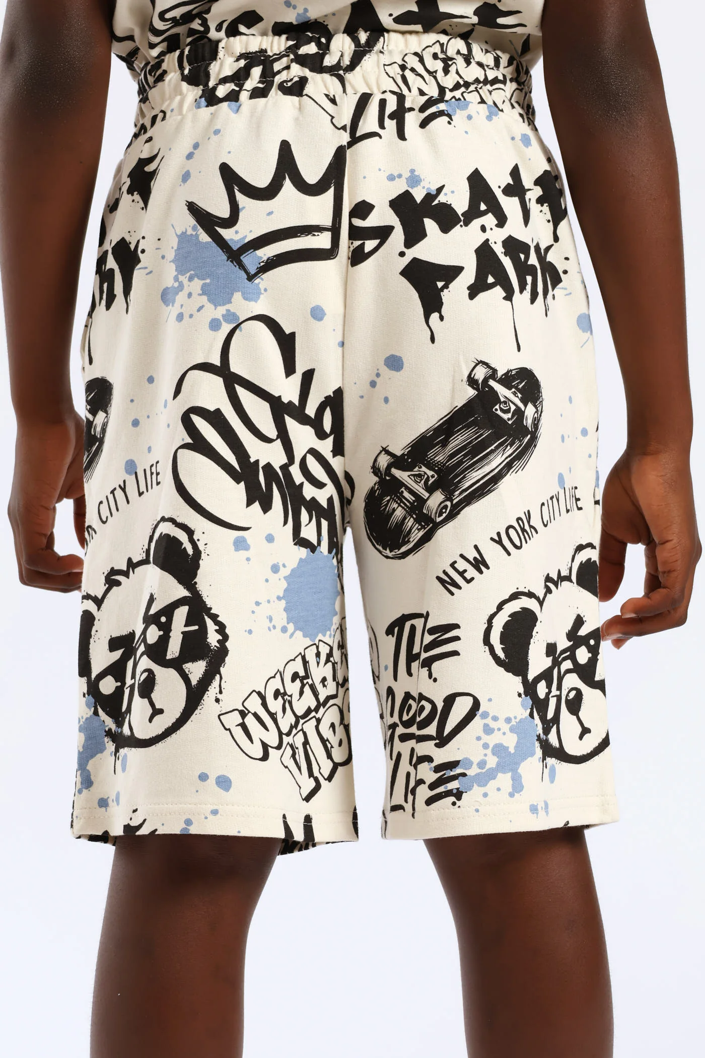 Boys Teddy Skate Short - Stone - Image 4