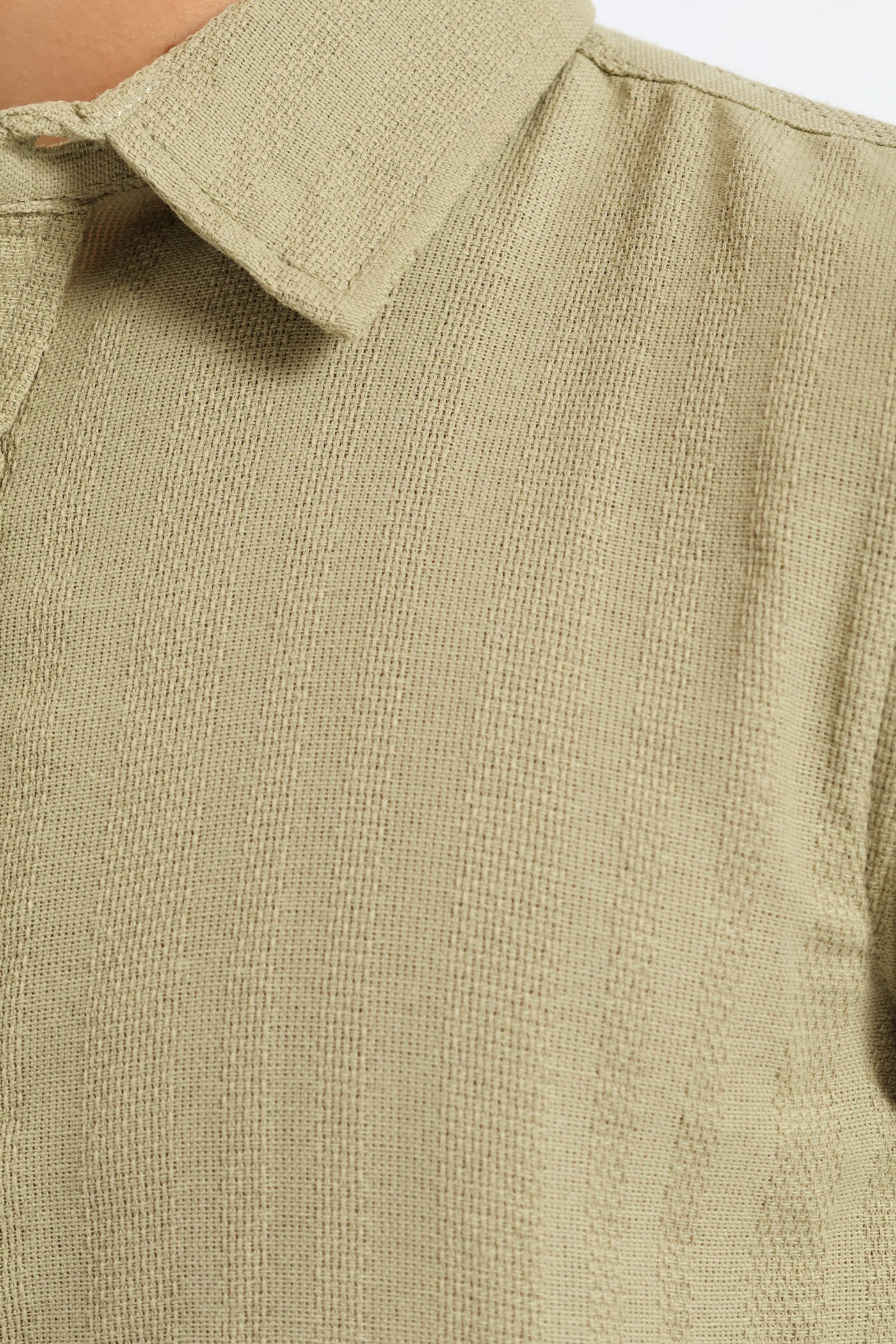 Boys Texture Shirt - Olive - Image 2