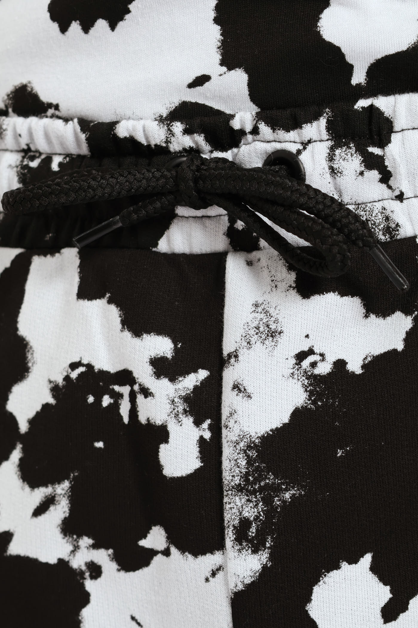 Boys Tie Dye Print Fleece Short - Black - Image 5