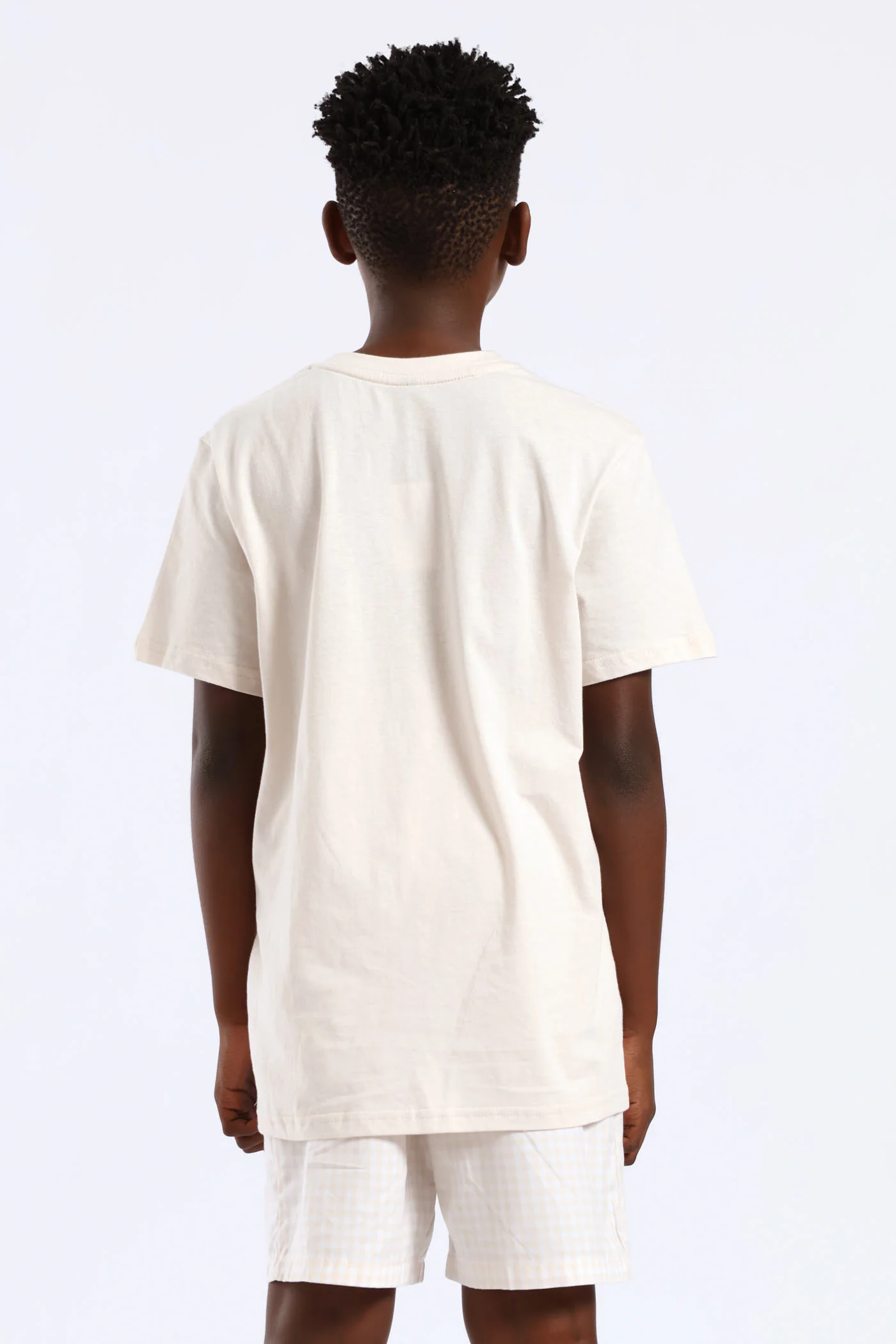 Boys Top & Woven Bottom New York Sleep Set - Stone - Image 4