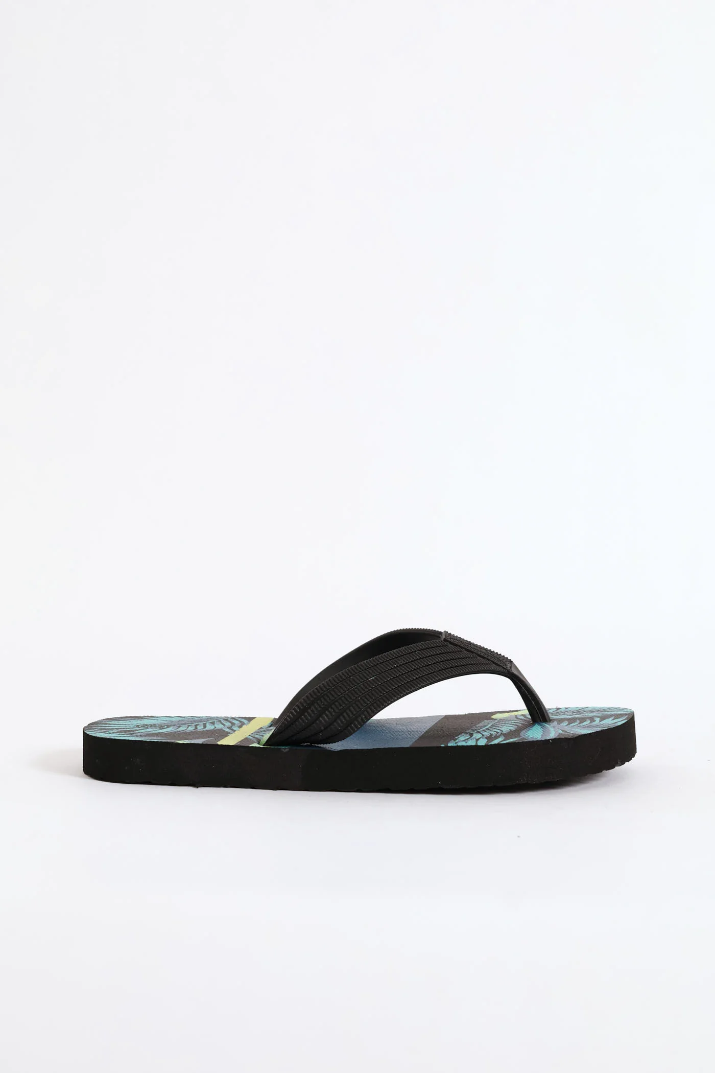 Boys Tropical Thong Sandal - Teal - Image 4