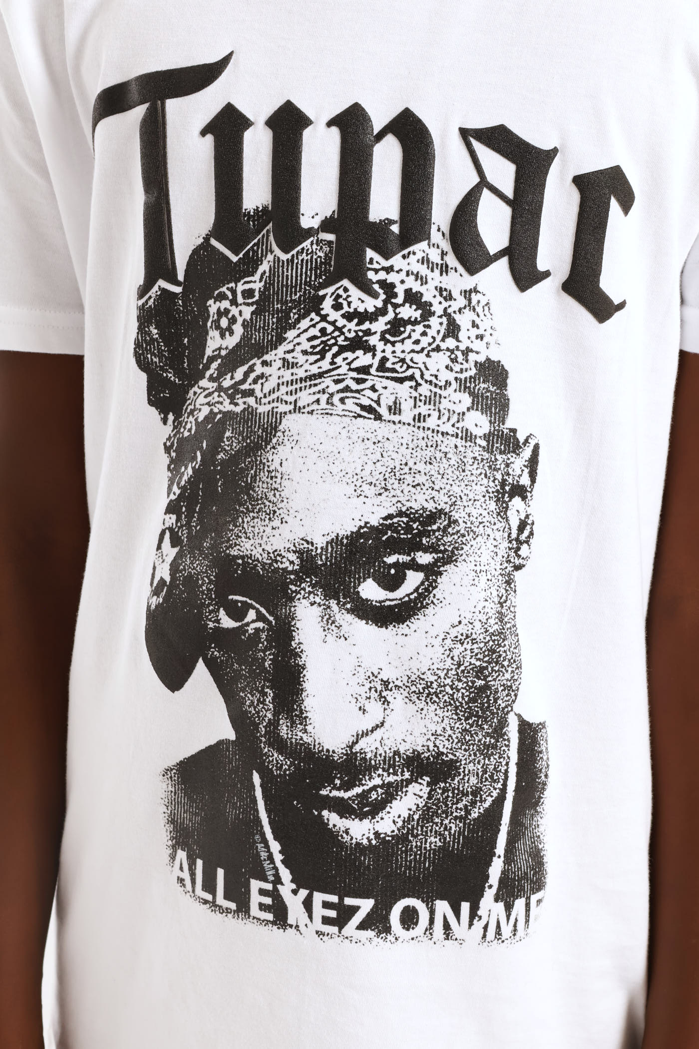Boys Tupac T-Shirt - White - Image 2