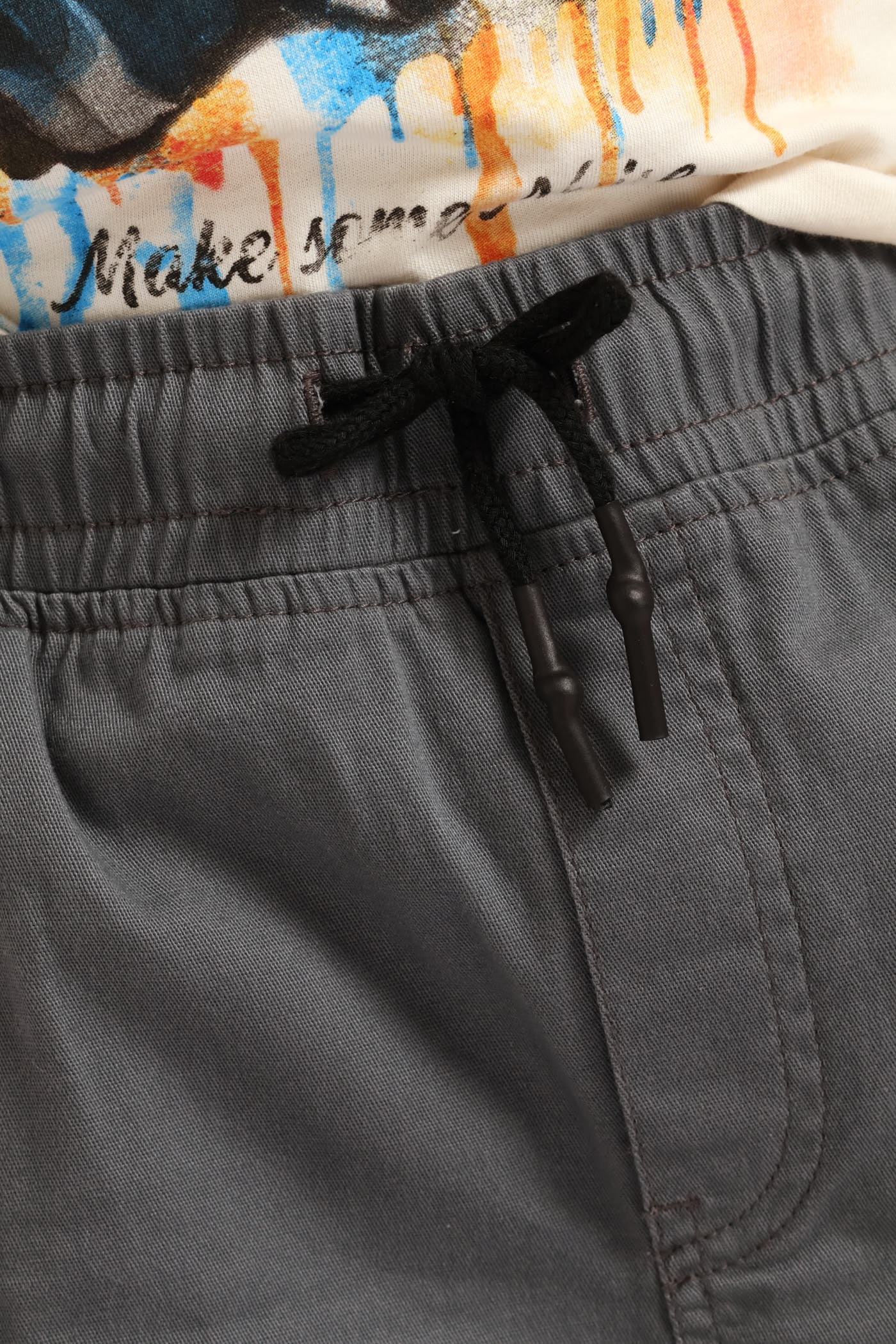 Boys Twill Cargo Short - Grey - Image 5