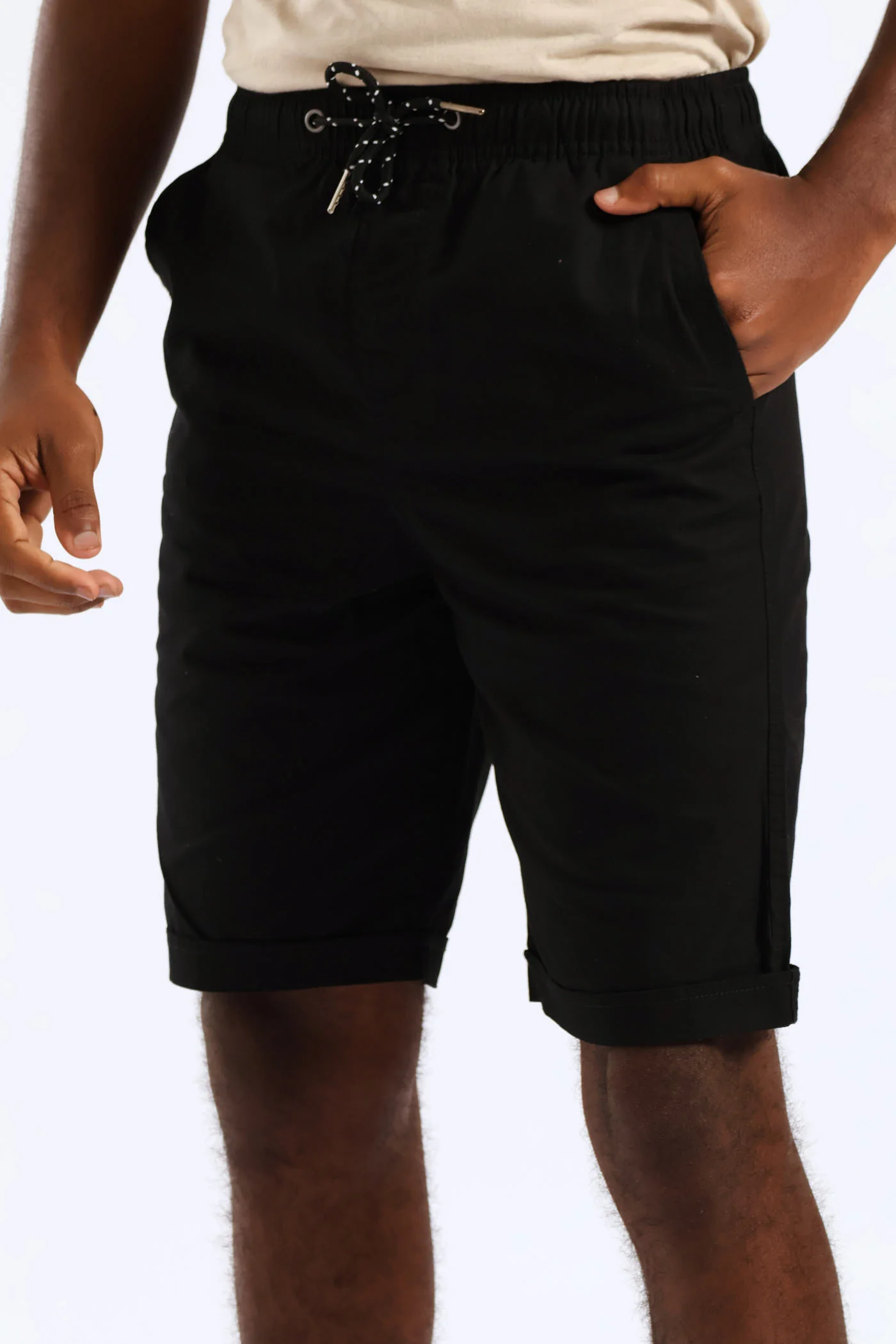 Boys Twill Pull On Short - Black - Image 3