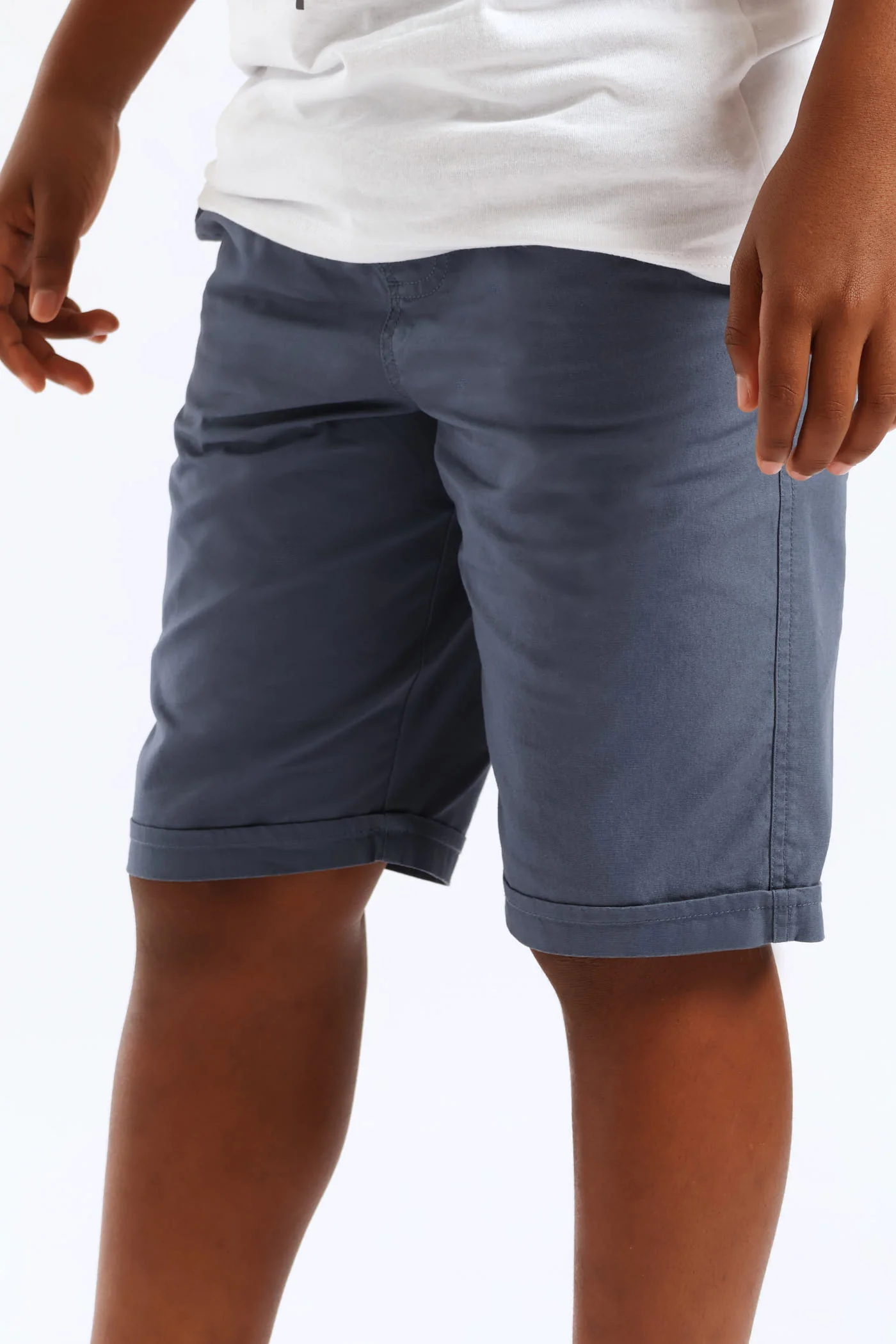 Boys Twill Pull On Short - Grey - Image 2