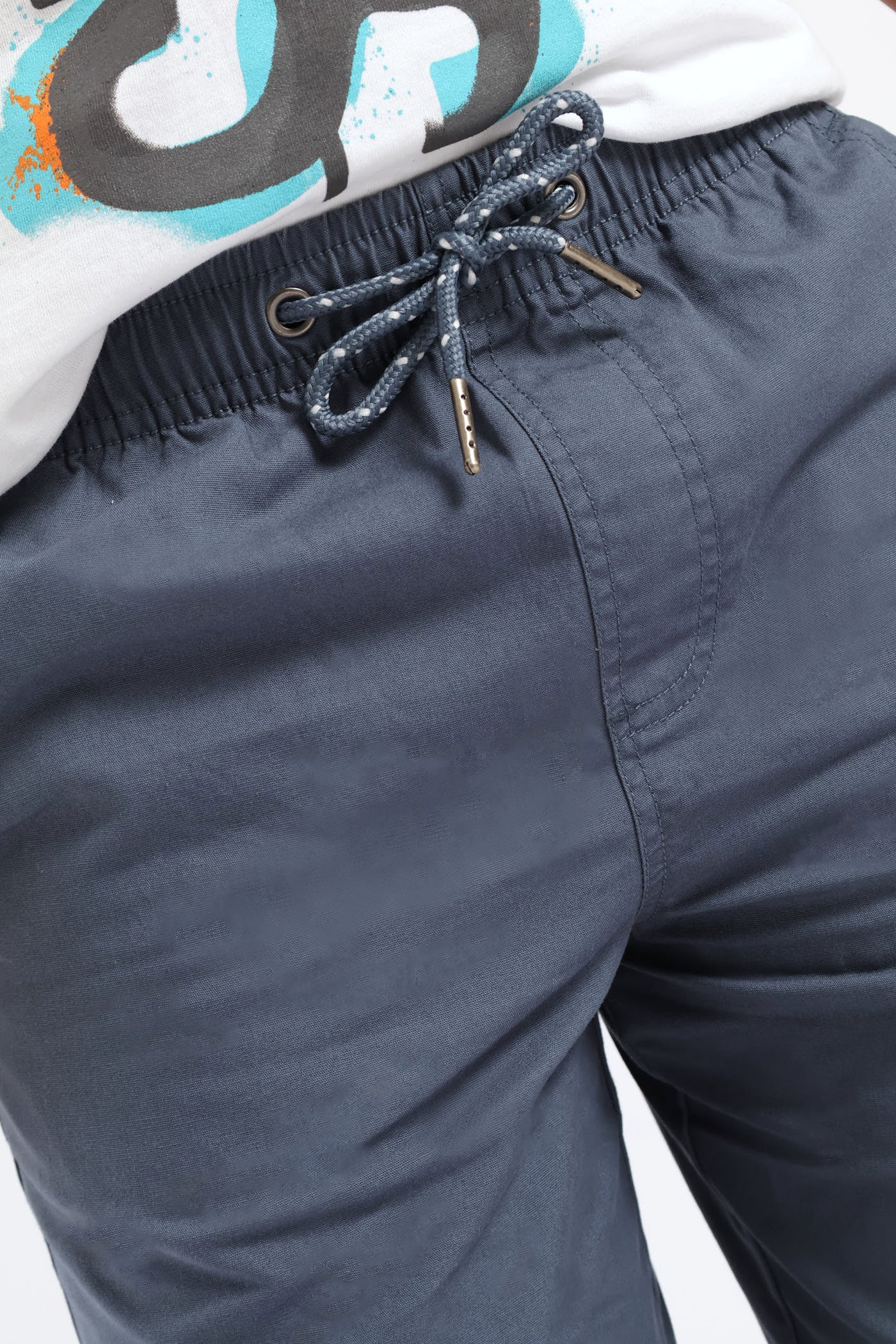 Boys Twill Pull On Short - Grey - Image 3