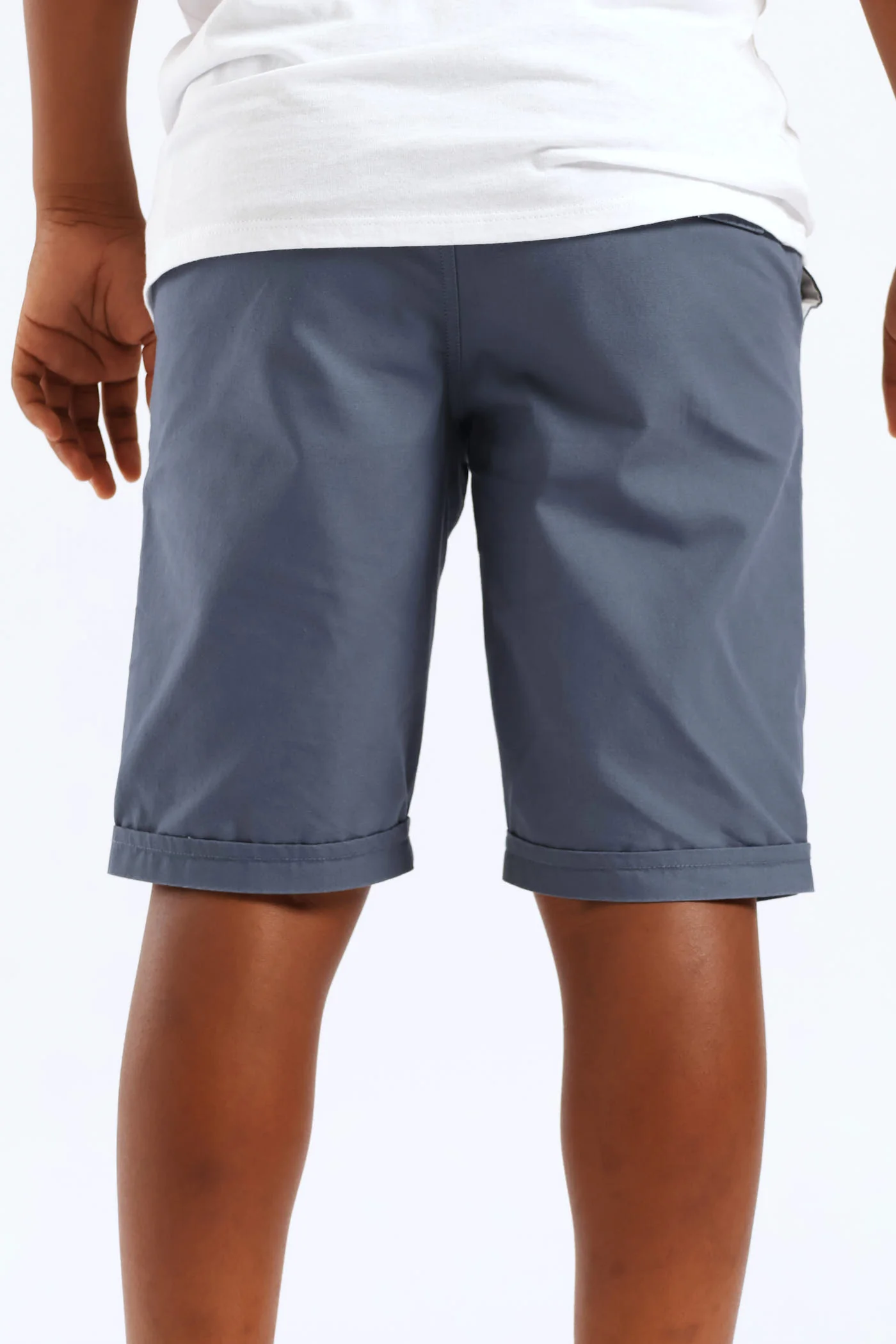 Boys Twill Pull On Short - Grey - Image 4