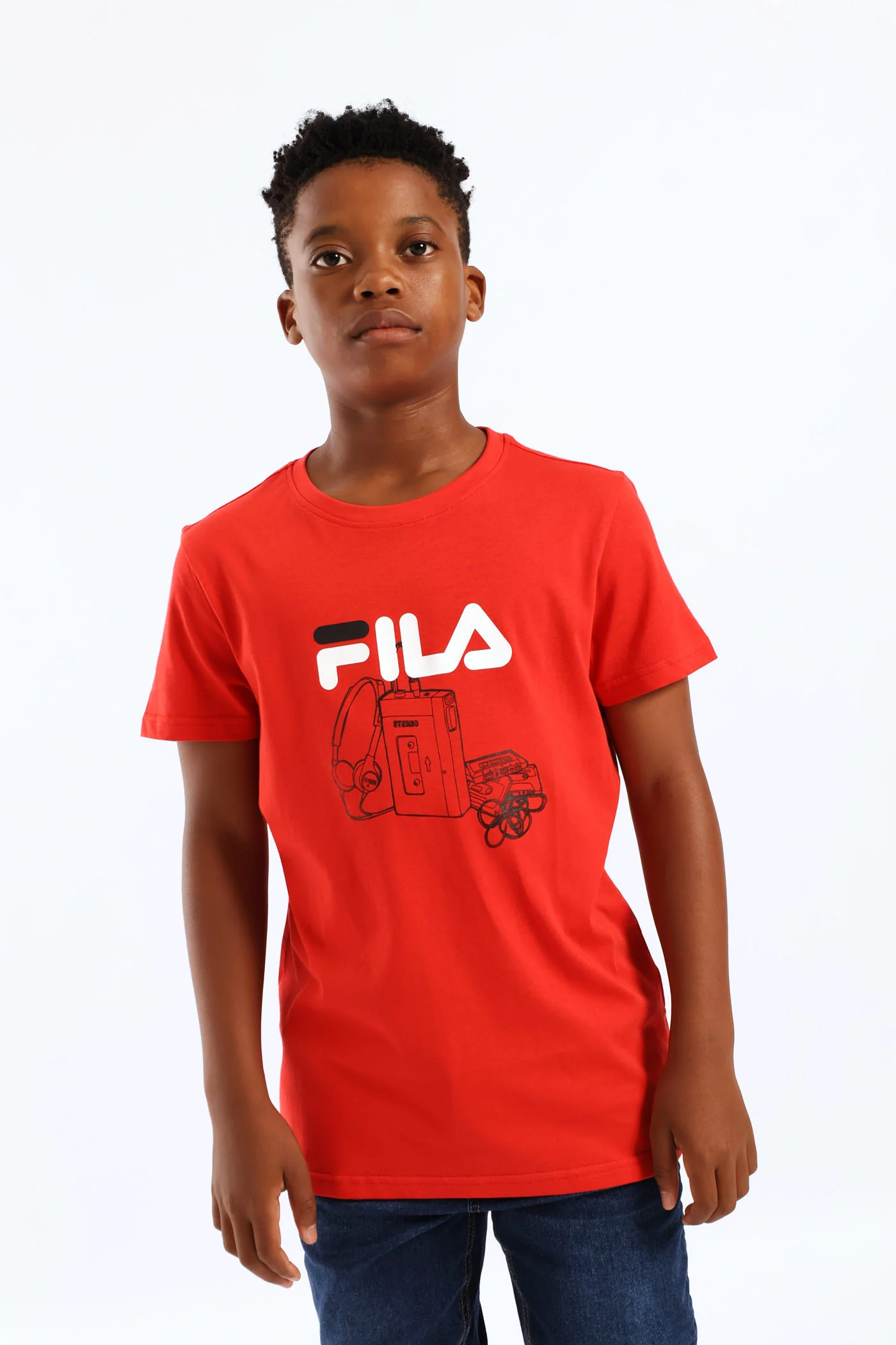 Boys Valerio T-Shirt - Red - Image 3