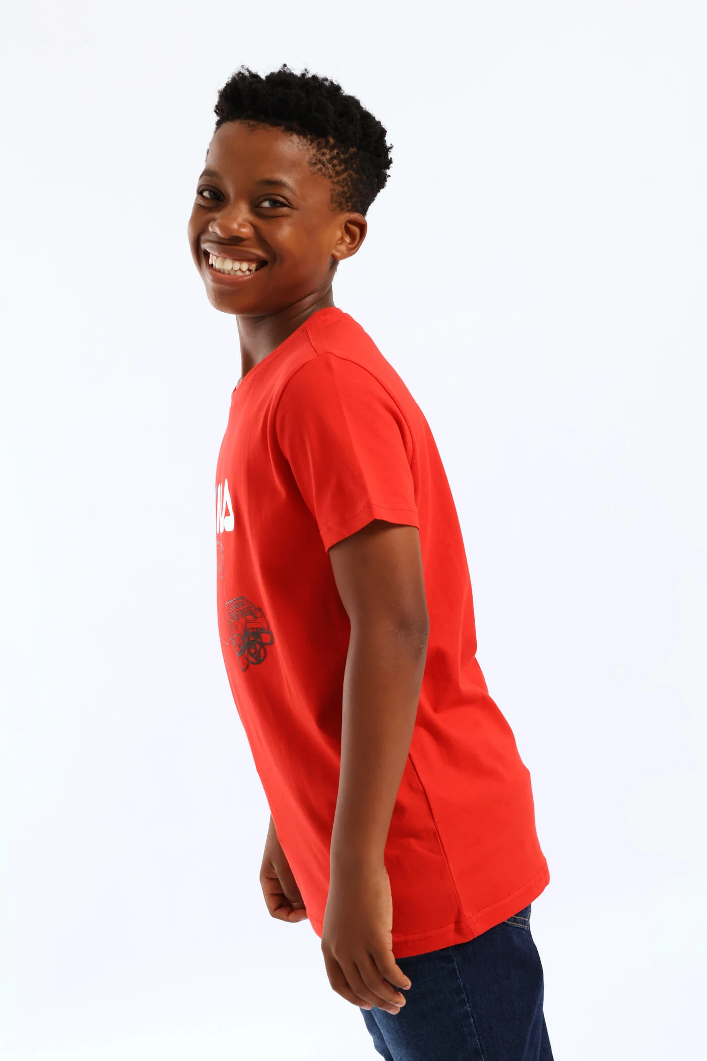Boys Valerio T-Shirt - Red - Image 4