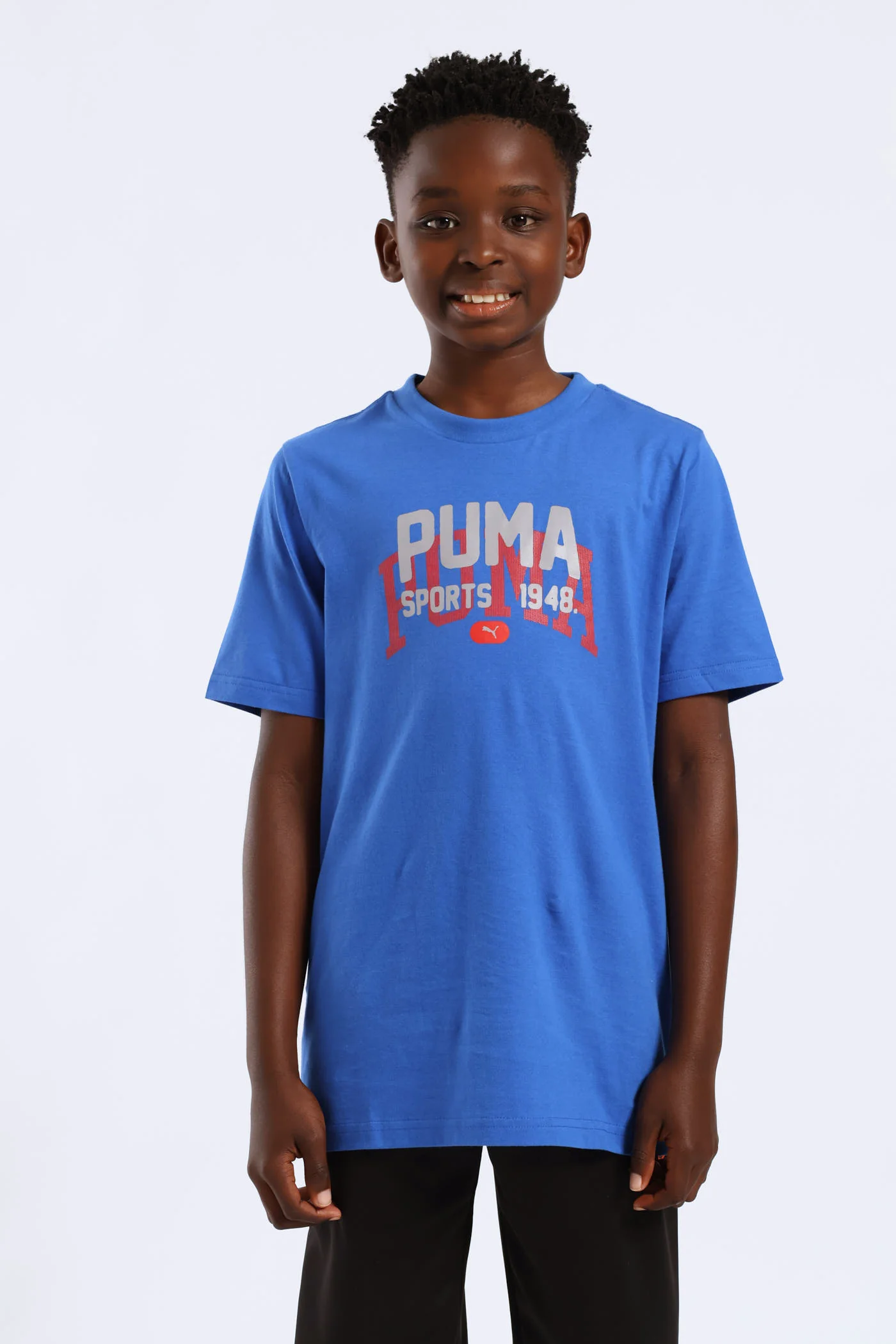 Boys Varsity Print Tee - Blue - Image 2