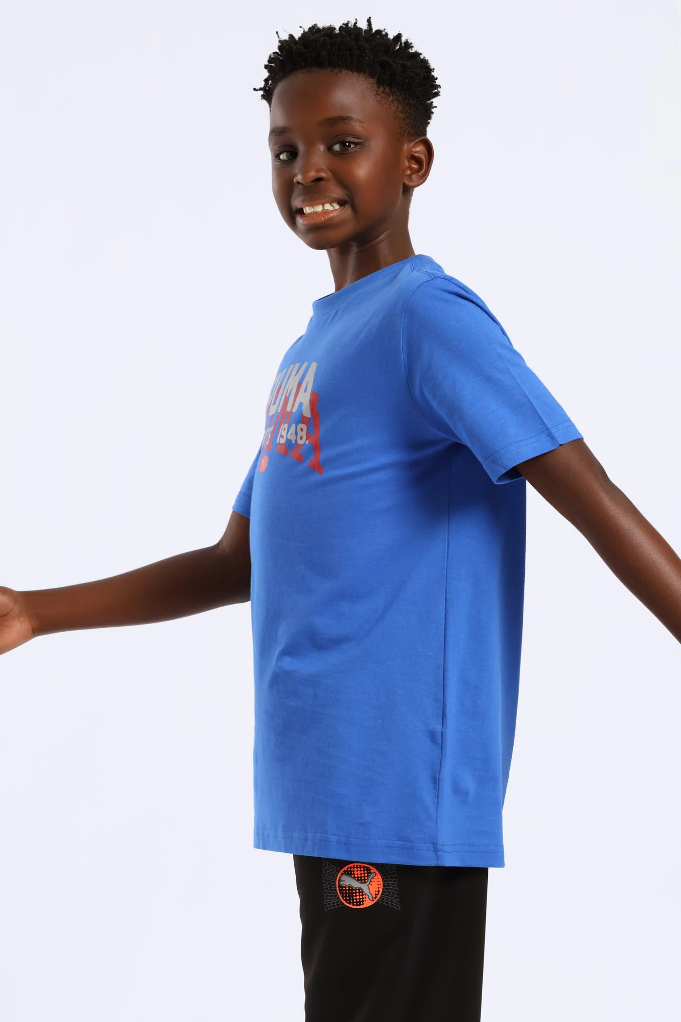 Boys Varsity Print Tee - Blue - Image 3