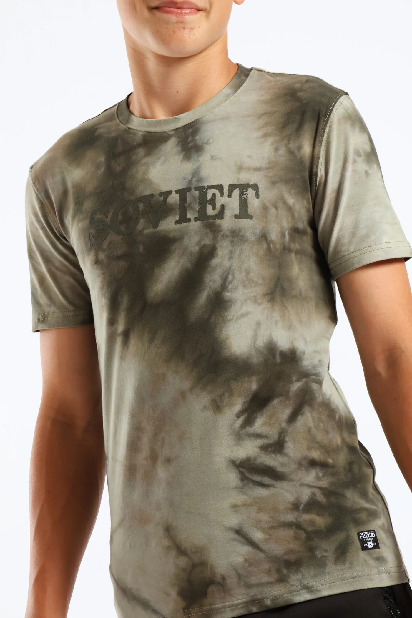 Boys Vast Tie Dye T-Shirt - Sage - Image 2