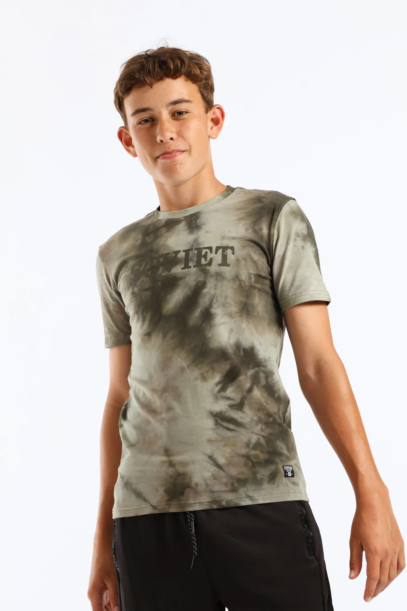 Boys Vast Tie Dye T-Shirt - Sage - Image 3