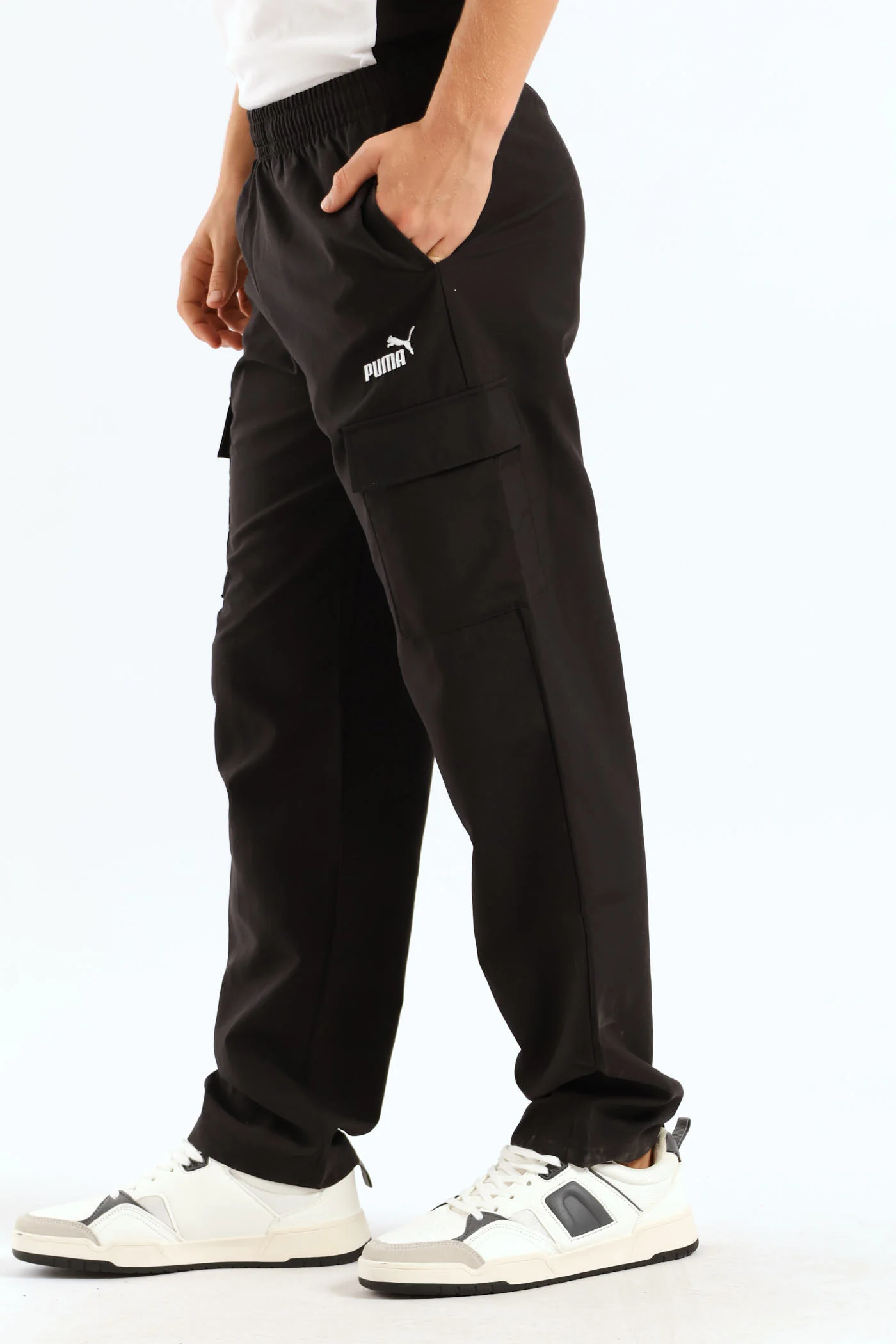 Boys Woven Cargo Pant - Black - Image 4